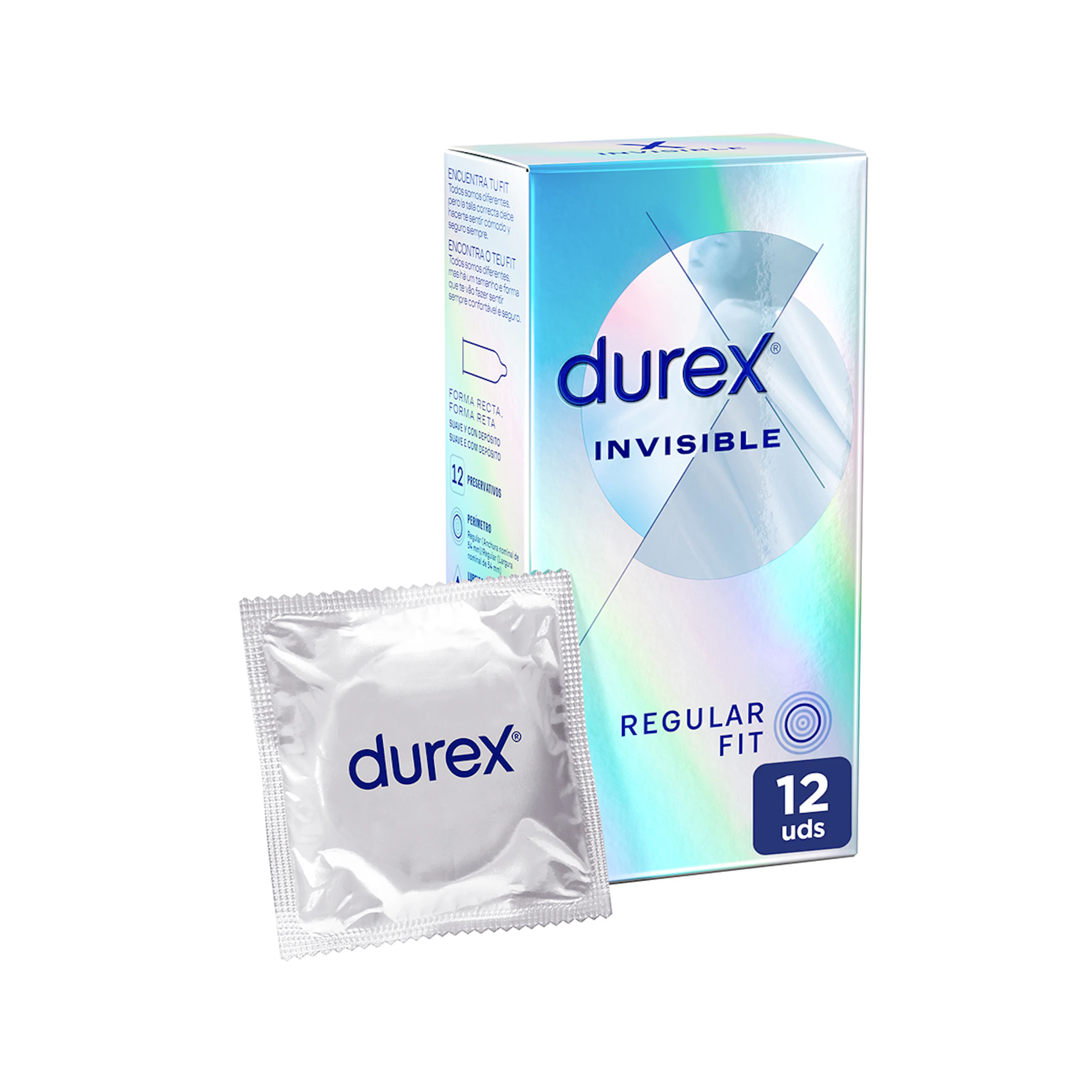 Preservativos Invisible Durex 12 Uds 0