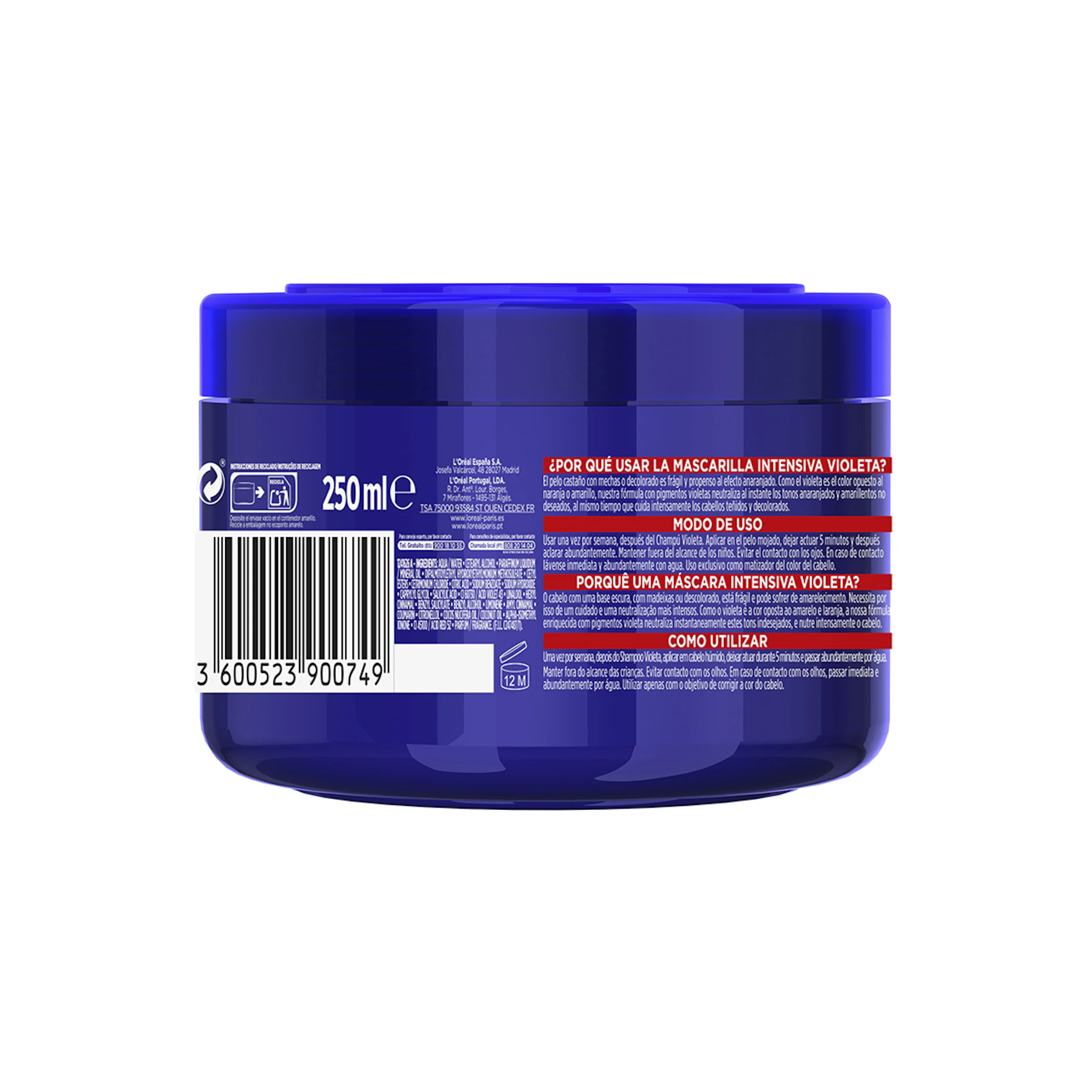 Mascarilla Intensiva Color Vive Violeta Elvive 250Ml