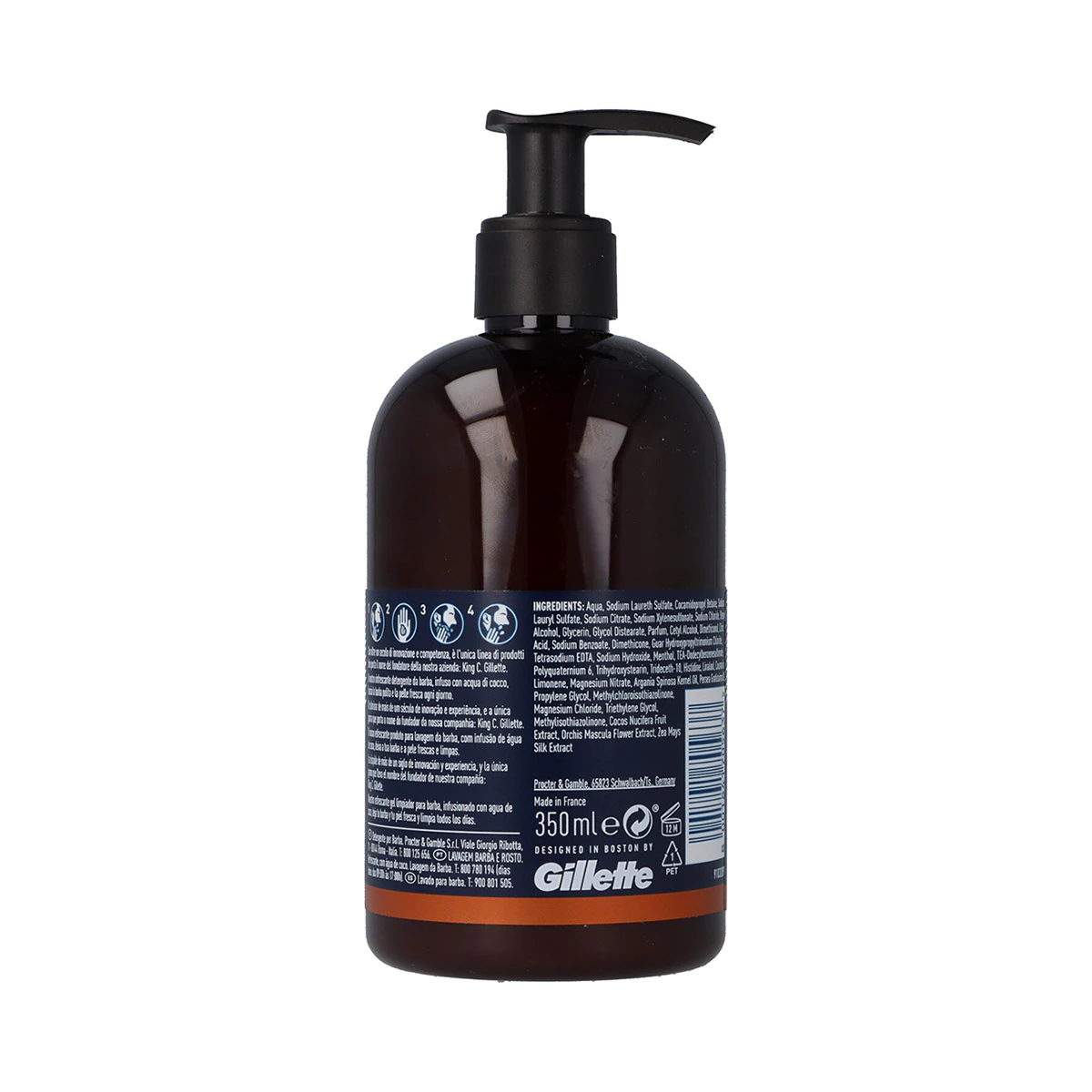Gel Limpiador Barba Y Rostro King C Gillette 350Ml