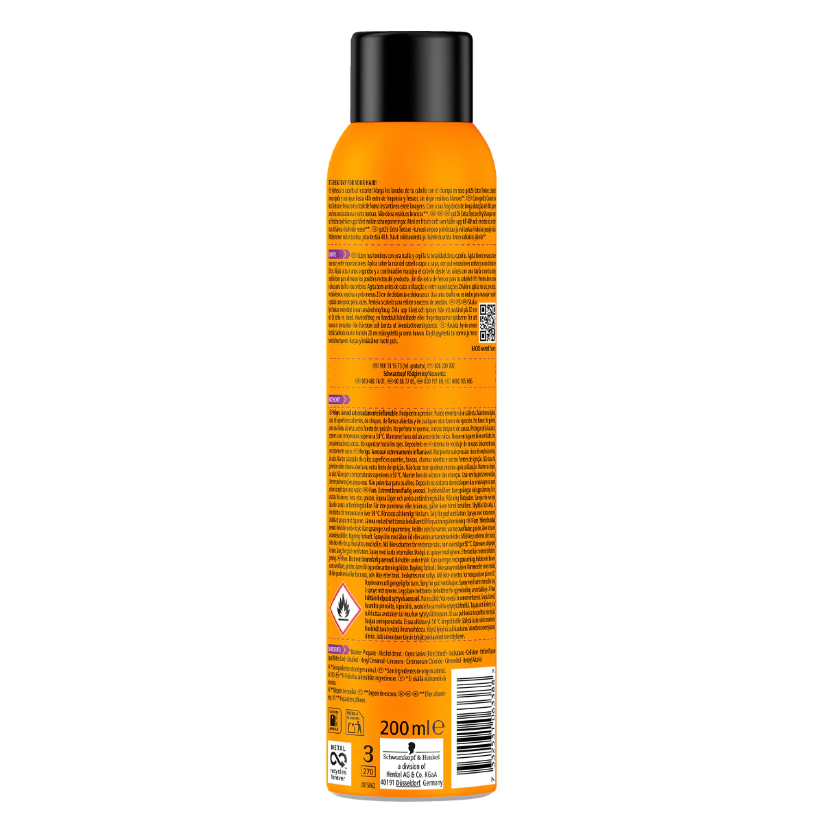 Champú En Seco Textura Extra Got2B 200Ml