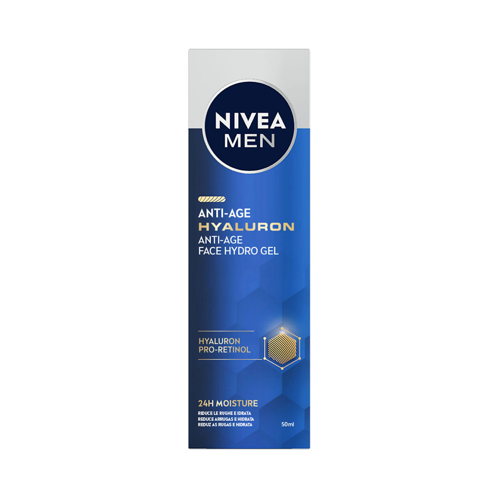 Gel Facial Anti-Age Hyaluron Nivea Men 50Ml