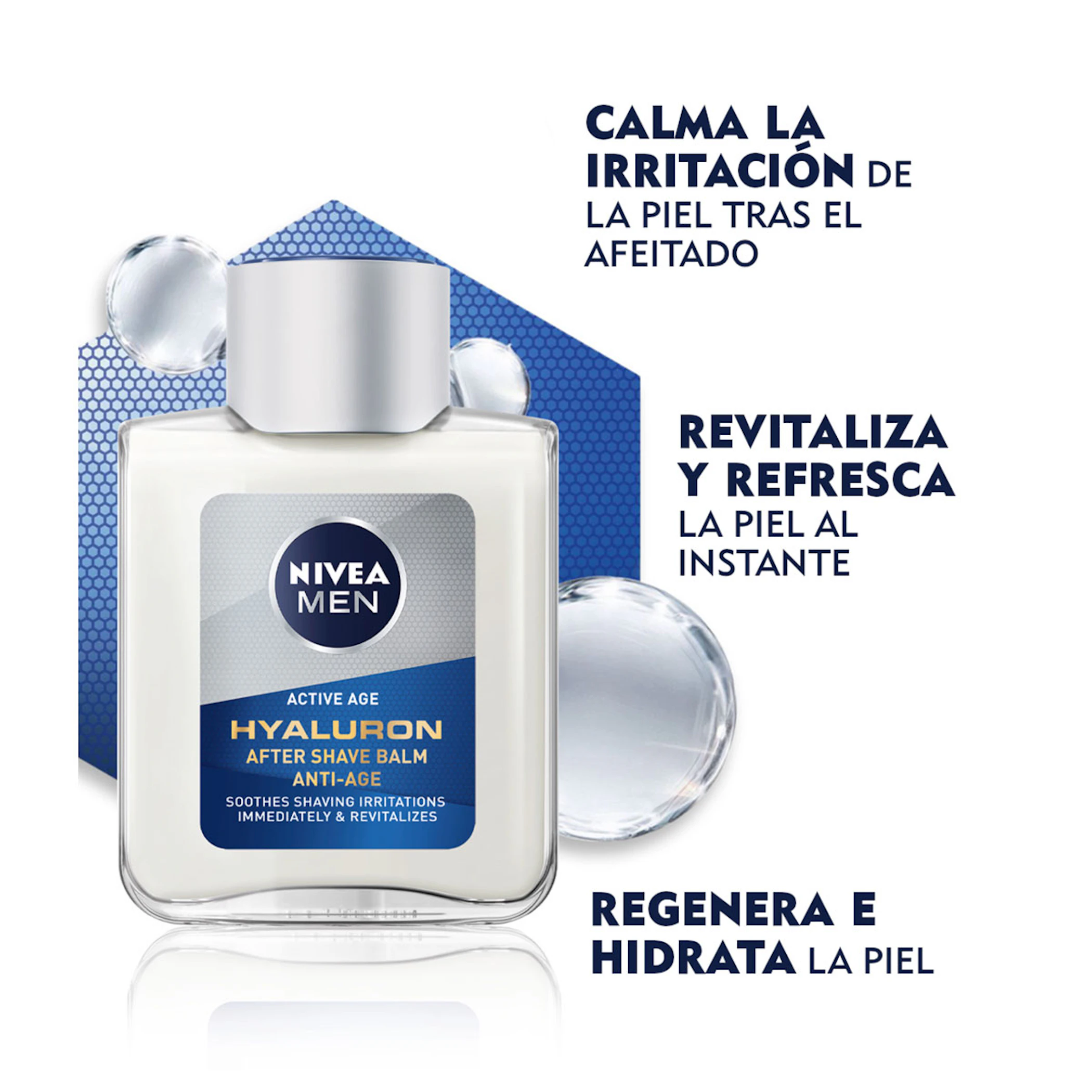 Bálsamo After Shave Anti-Age Hyaluron Nivea Men 100Ml