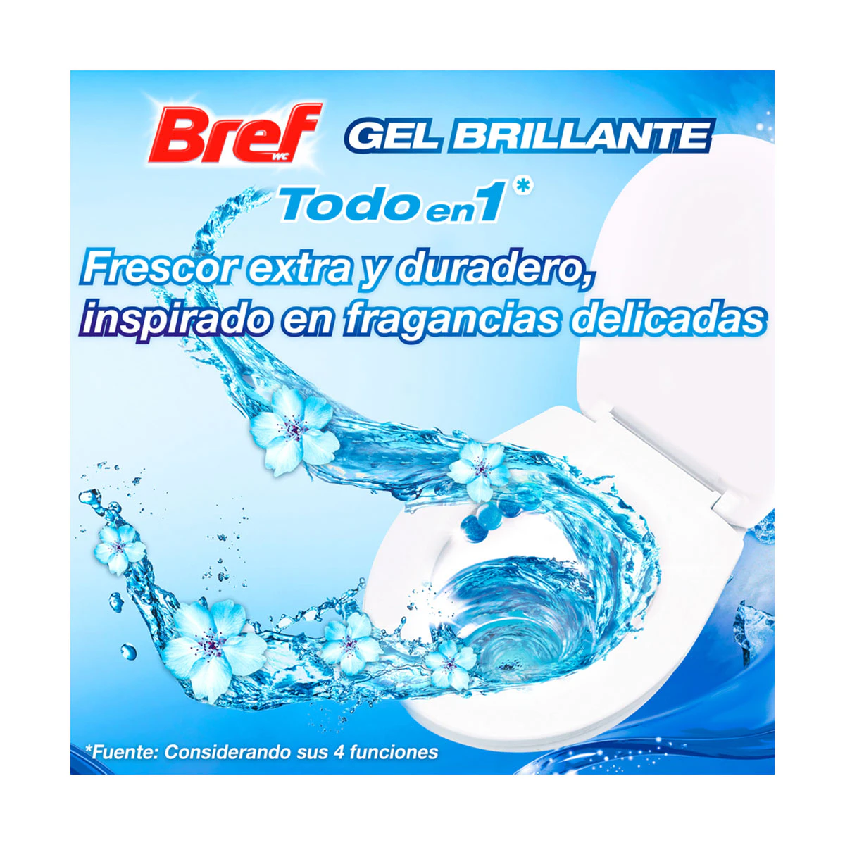 Desinfectante WC Colgador Gel Brillante Océano Ártico Bref