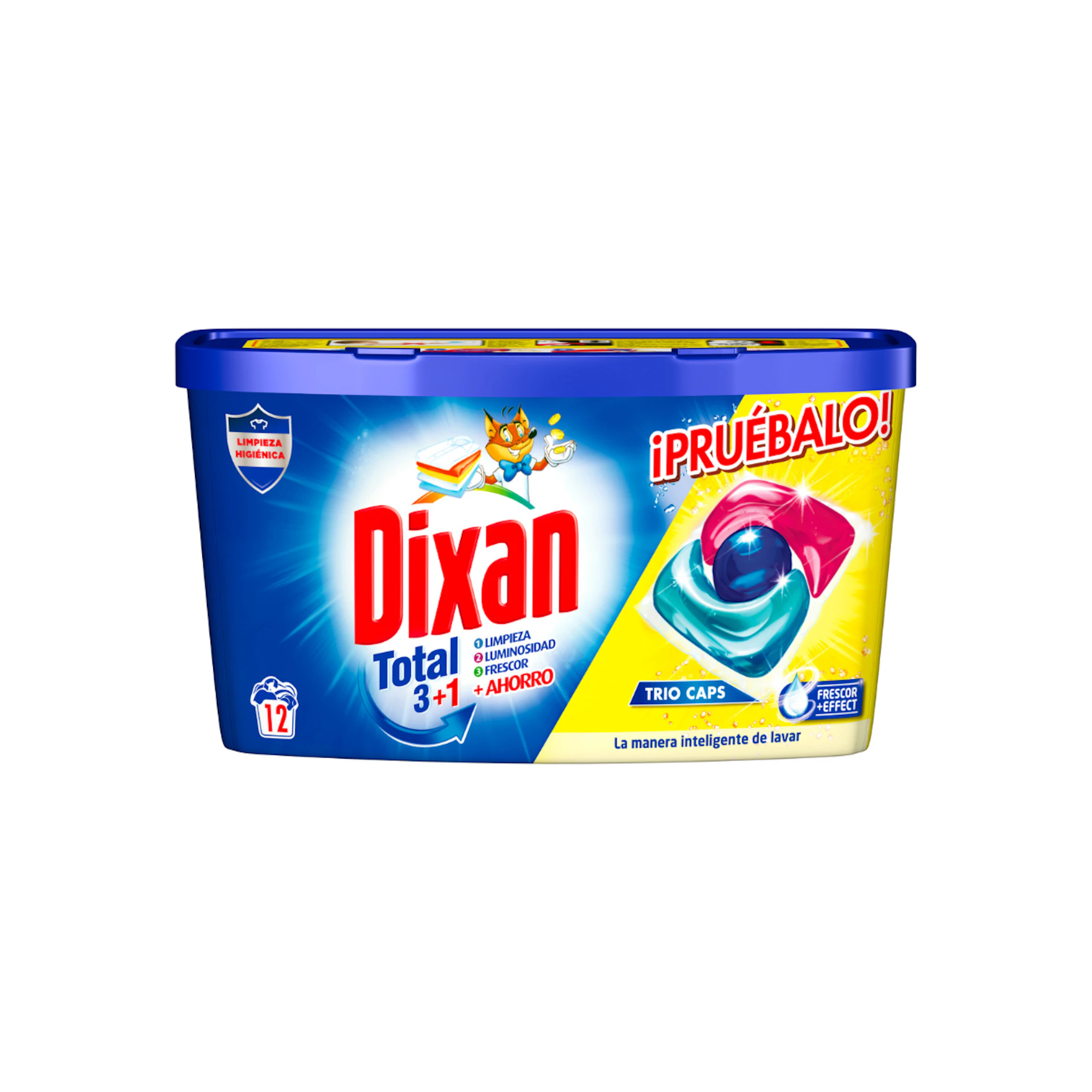 Detergente En Cápsulas Trio Caps Total 3+1 Dixan 12 Lv 0