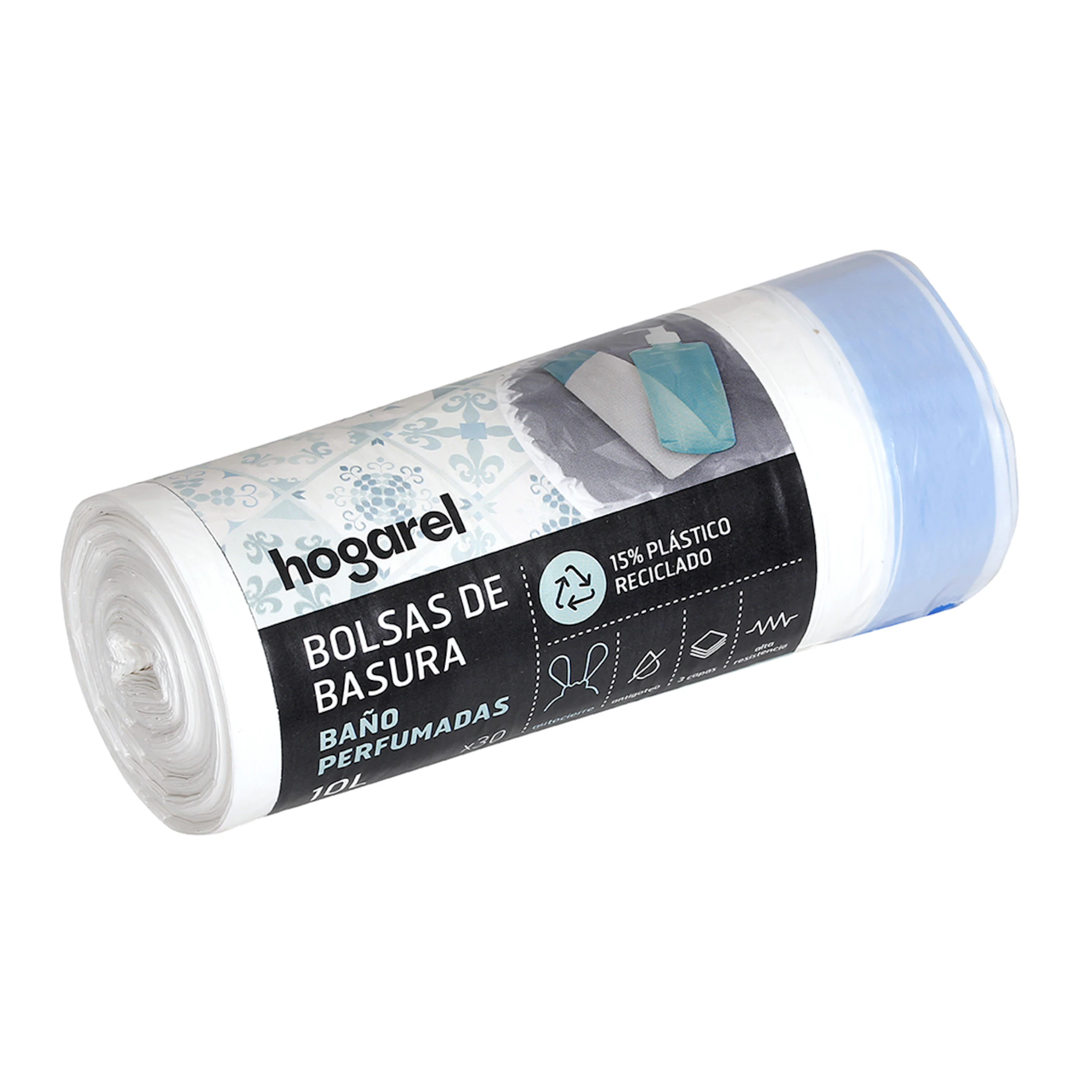 Bolsas De Basura Baño Perfumadas 10L Hogarel 30 Uds 0