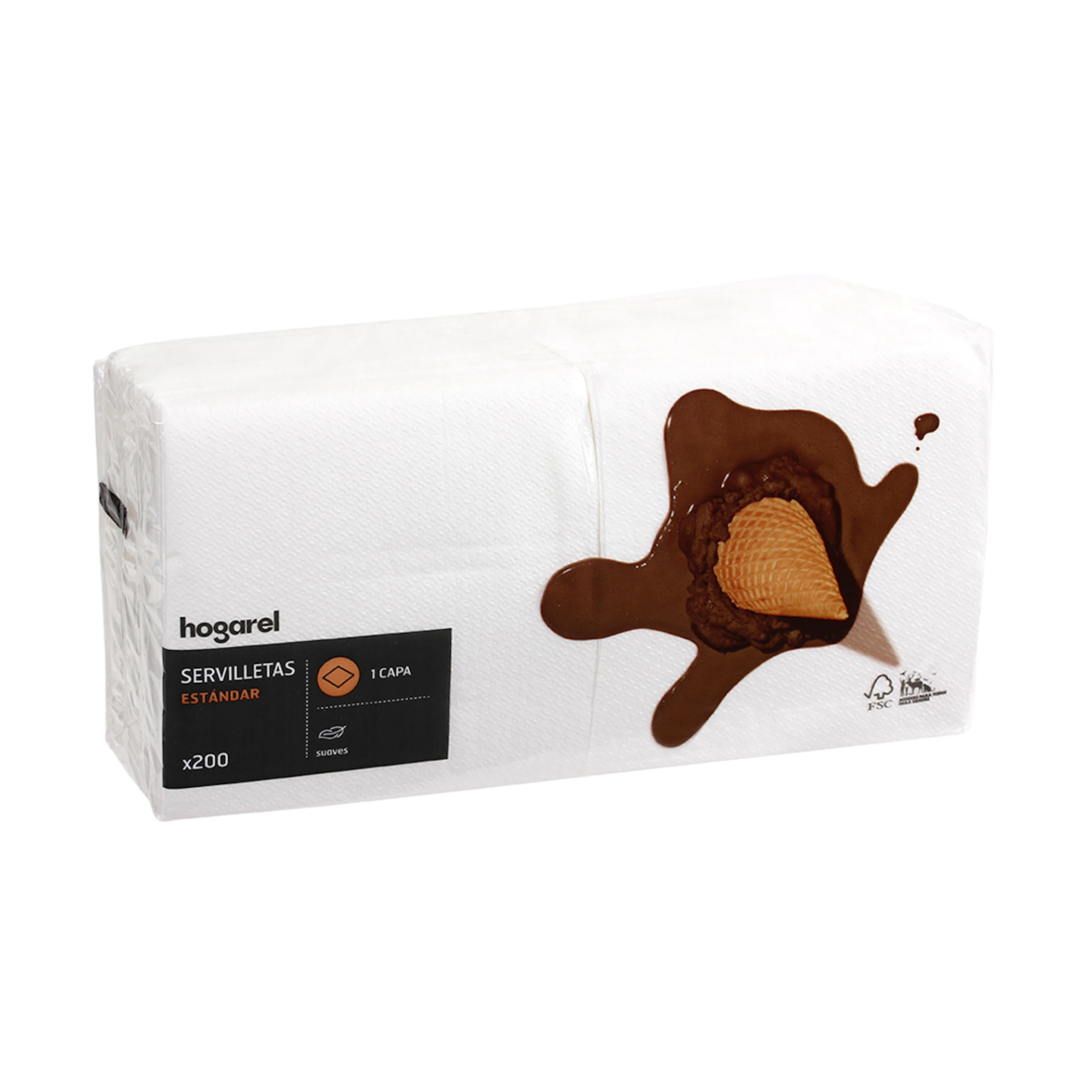 Servilletas Estándar Hogarel 200 Uds 0