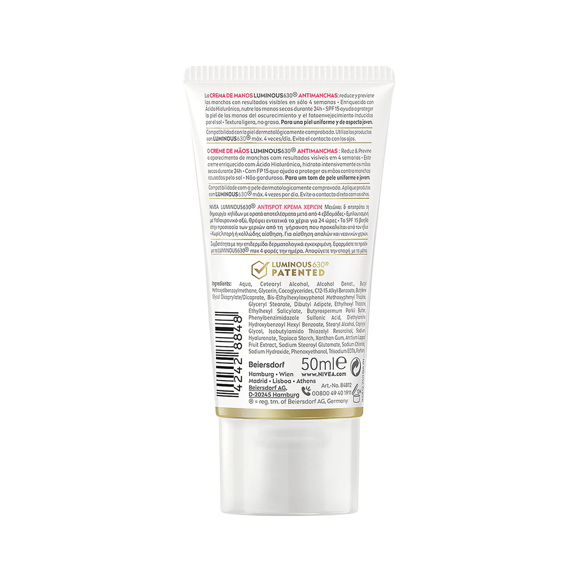 Crema De Manos Antimanchas Nivea 50Ml