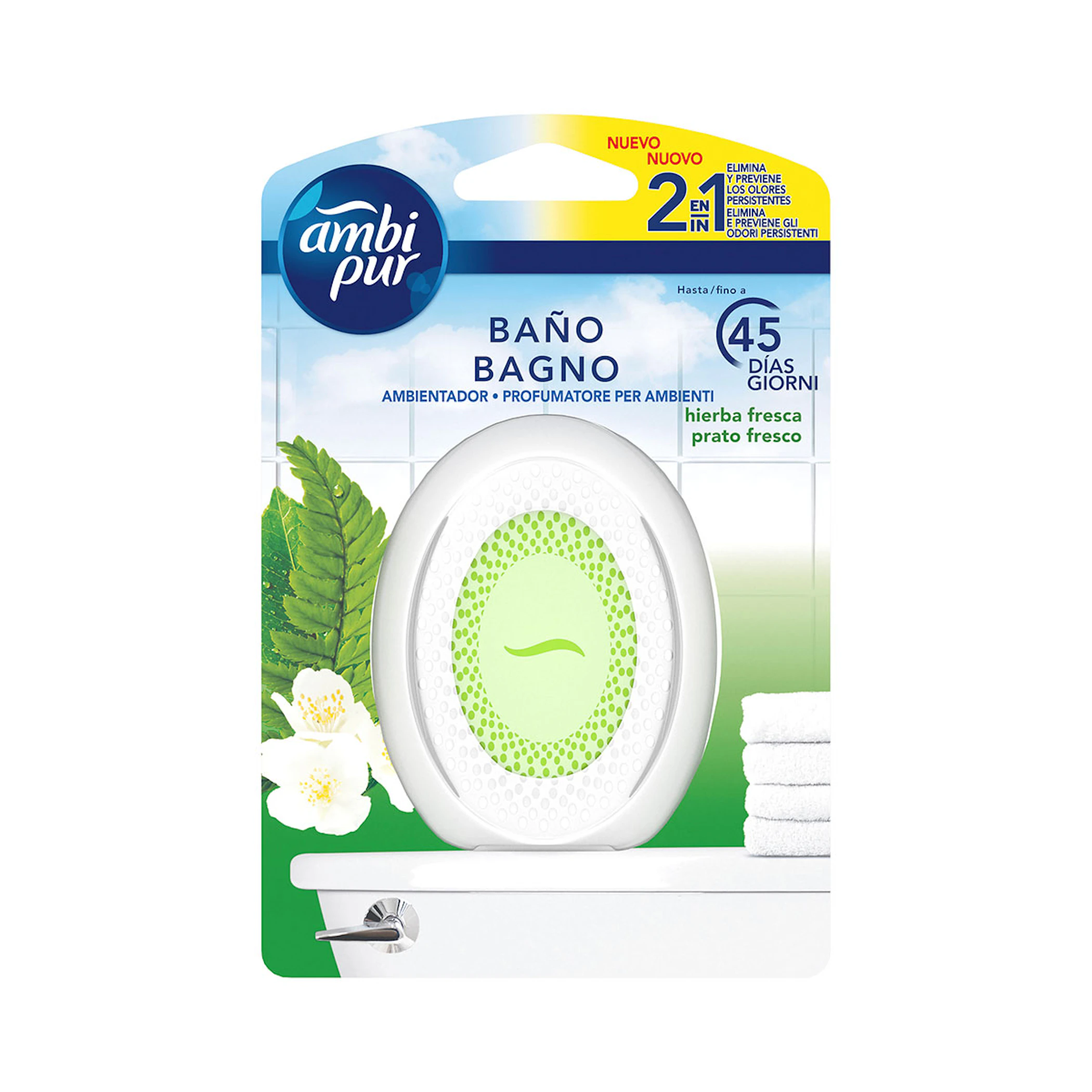Ambientador Baño Hierba Fresca Ambi Pur 0