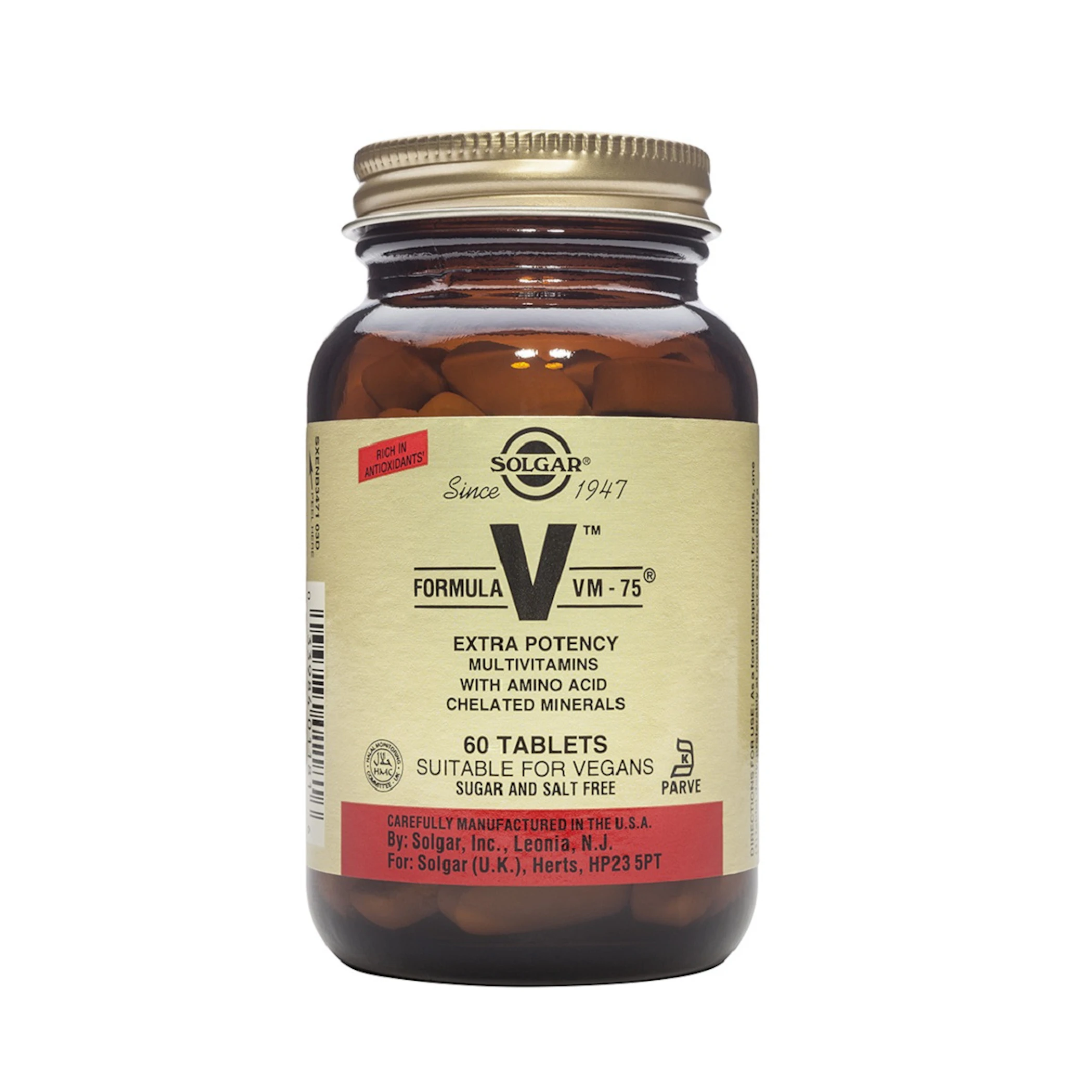 Multivitamínico Fórmula VM-75 Solgar 60 Comprimidos 0