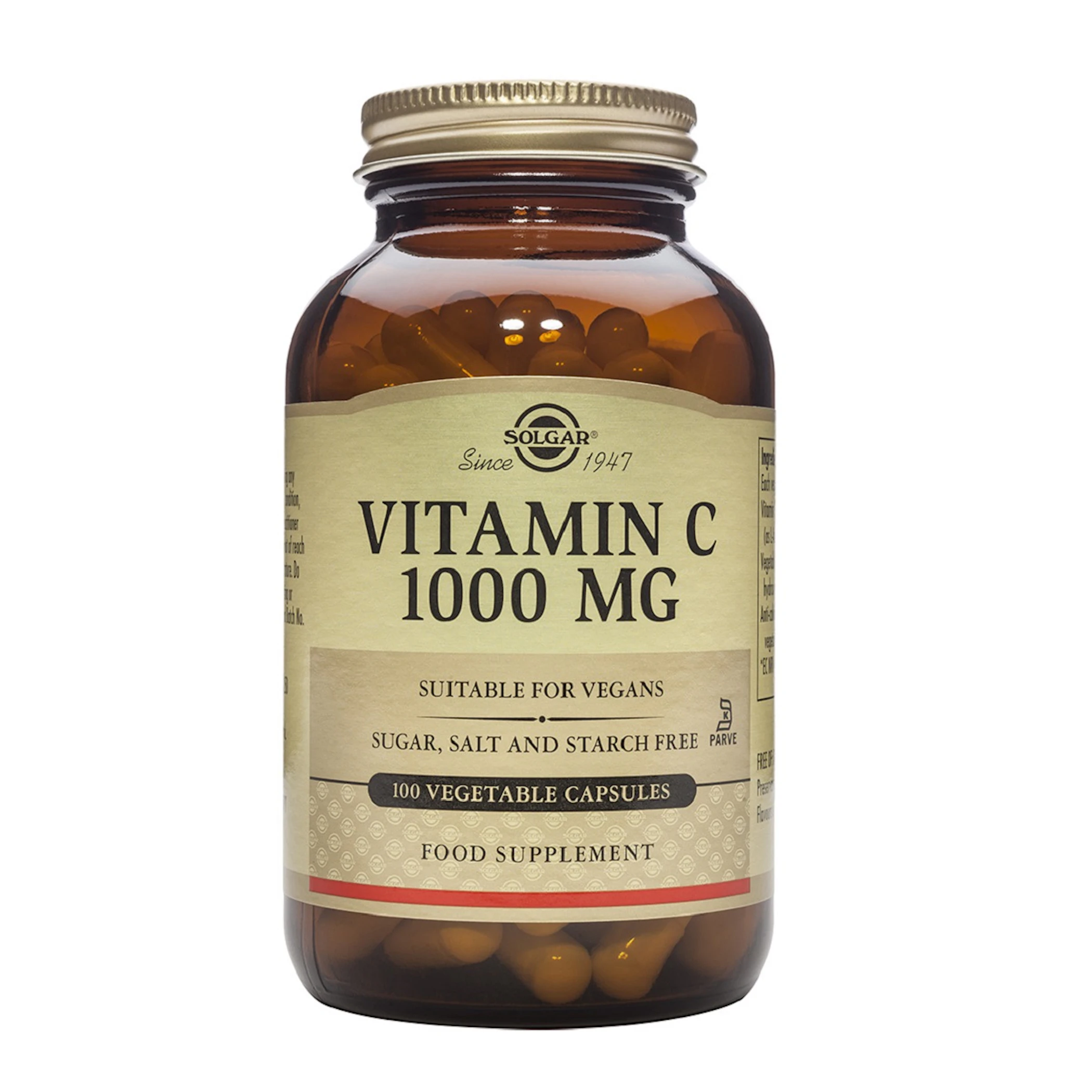 Vitamina C 1000Mg Solgar 100 Cápsulas 0