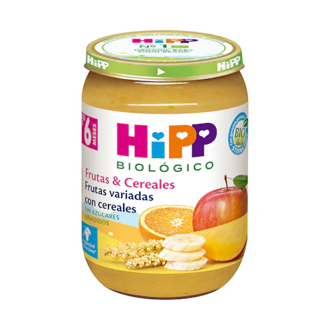 Frutas Variadas Con Cereales Tarrito Bio Hipp 190 Gr