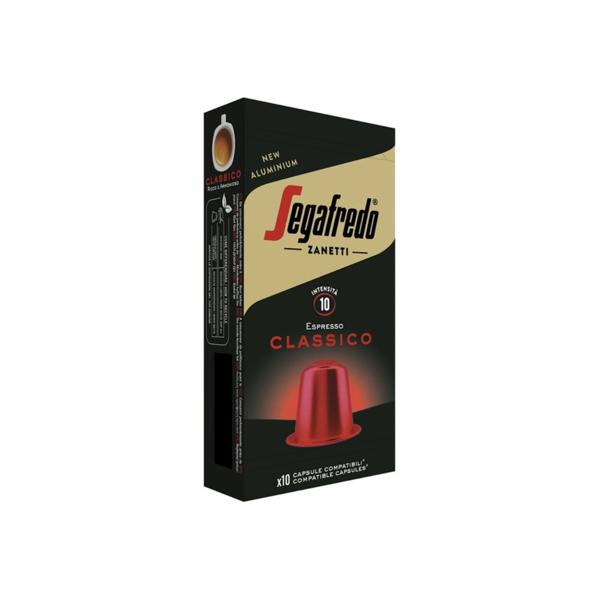 Café Espresso Classico Segafredo 10 Cápsulas 0