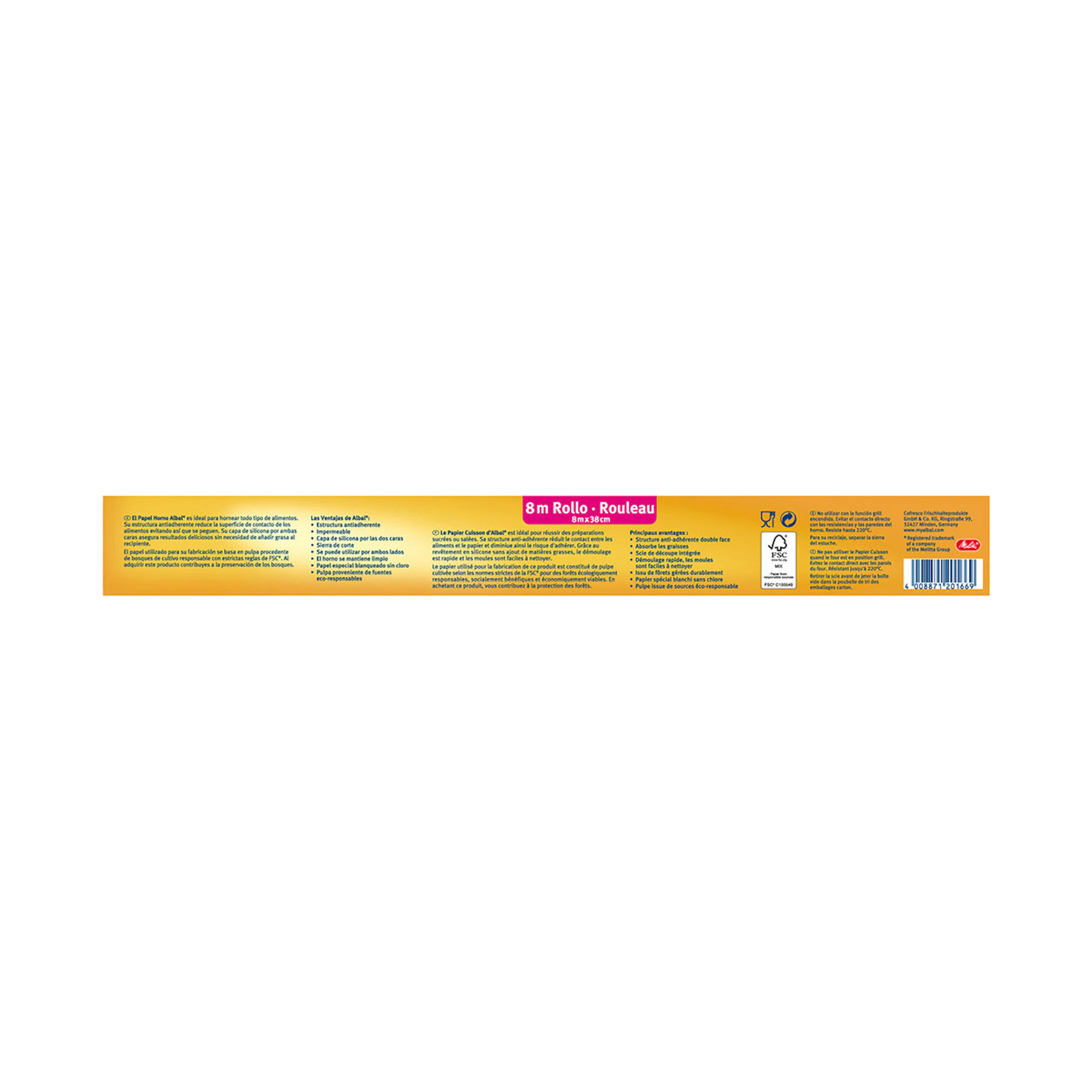 Papel De Horno Albal 8M