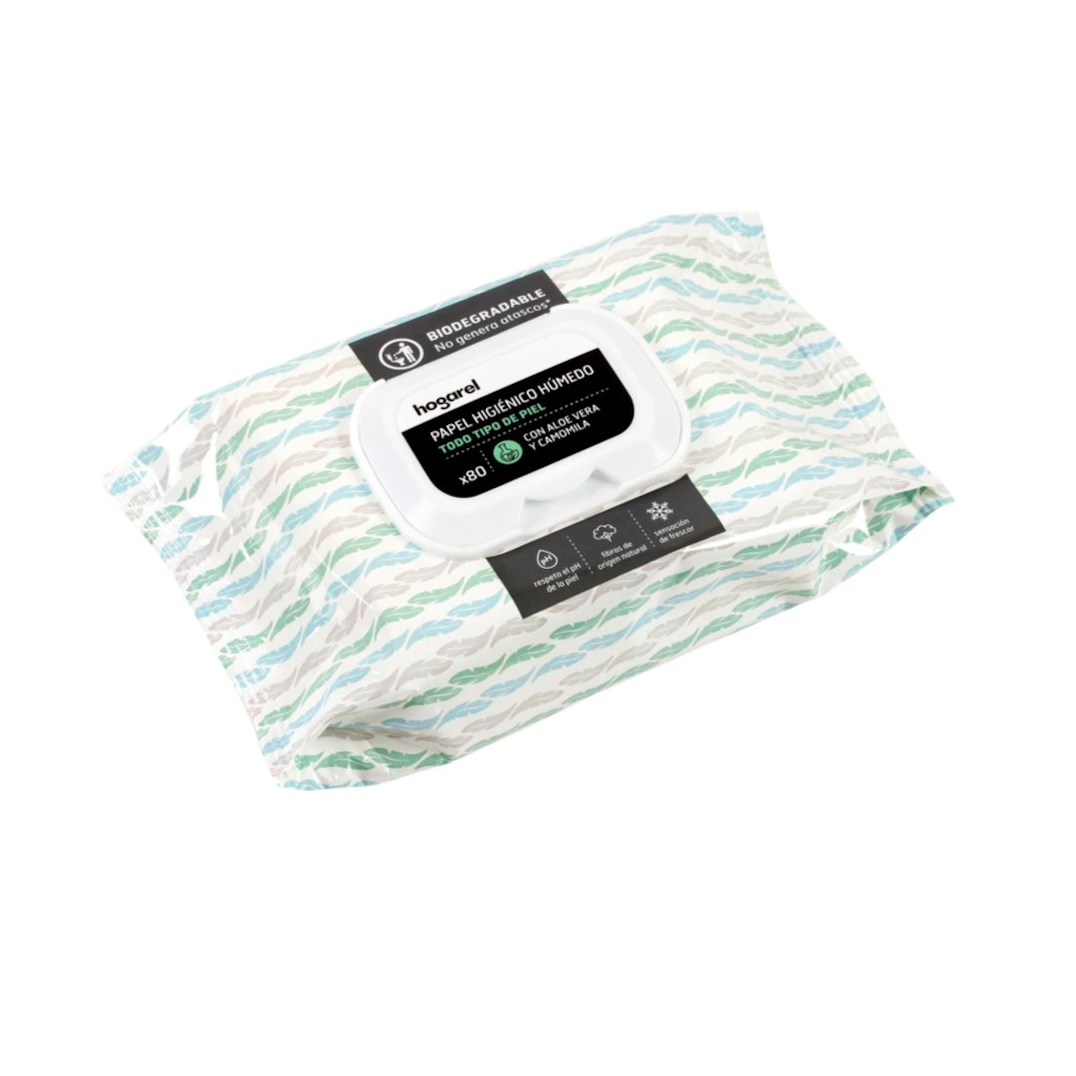 Papel Higiénico Húmedo Todo Tipo De Piel Hogarel 80 Uds 0