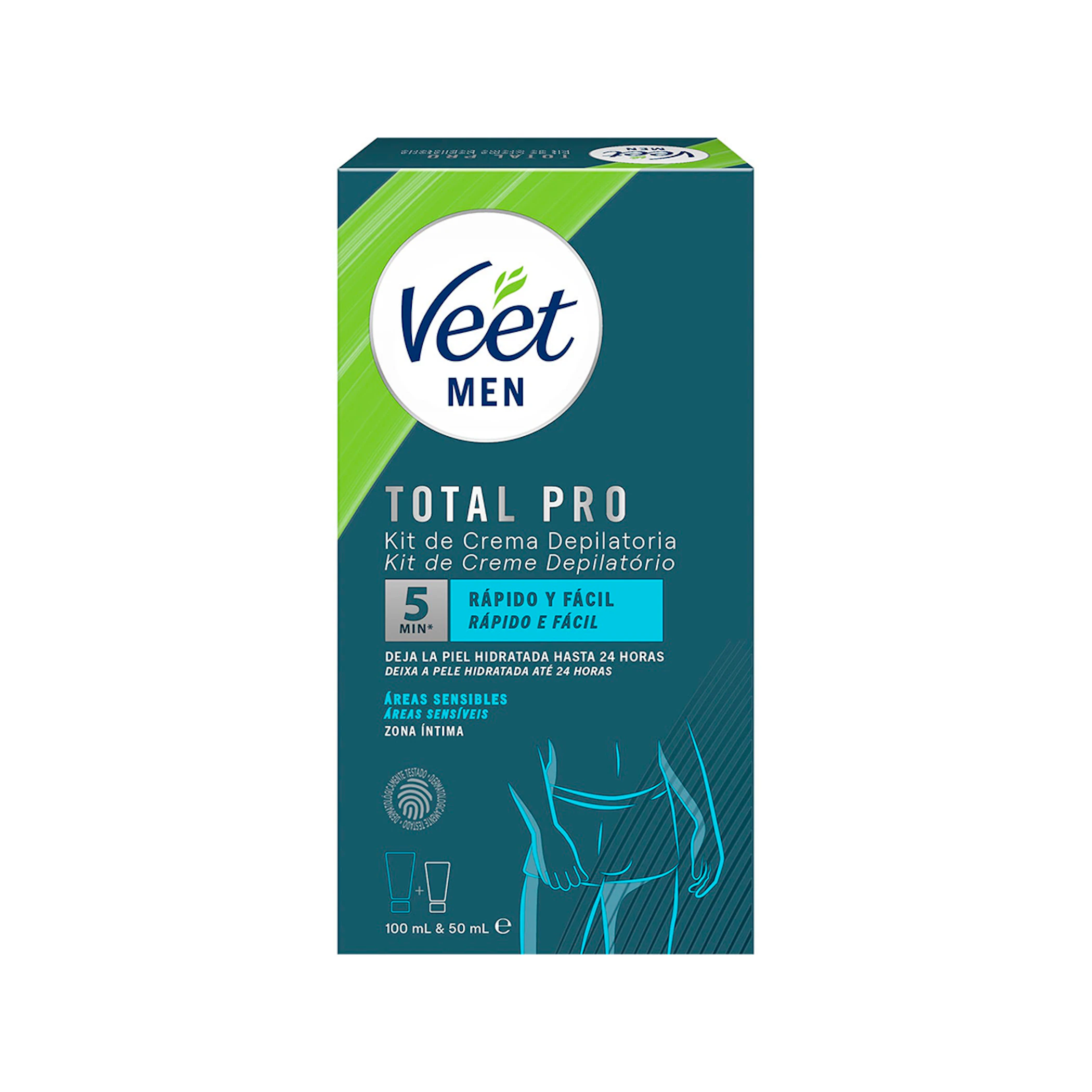 Kit De Crema Depilatoria Zona Íntima Veet Men 0