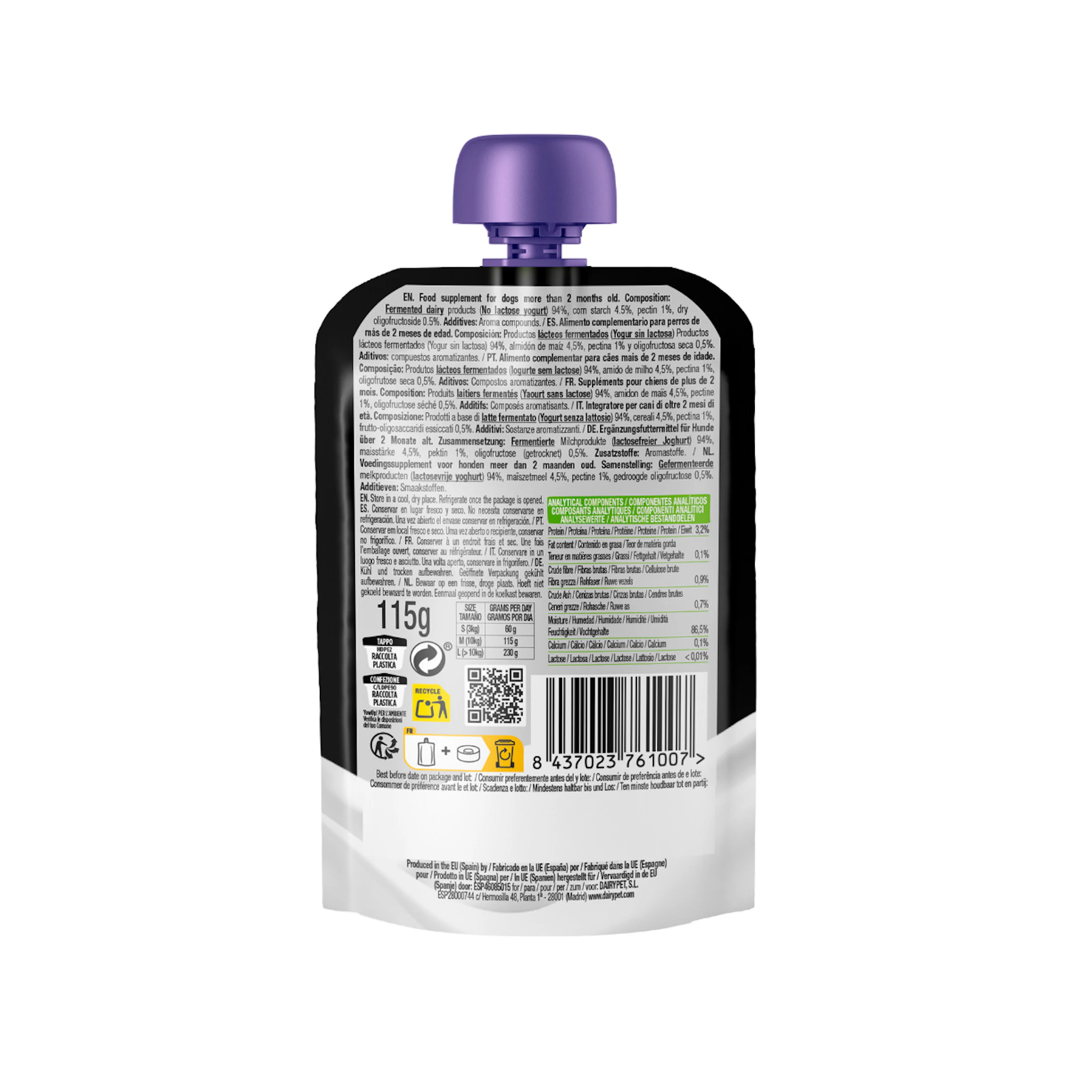 Iogurte Cães Natural Yow Up 115 Gr