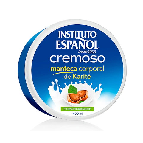 Crema corporal manteca karité INSTITUTO ESPAÑOL, tarro 400 ml