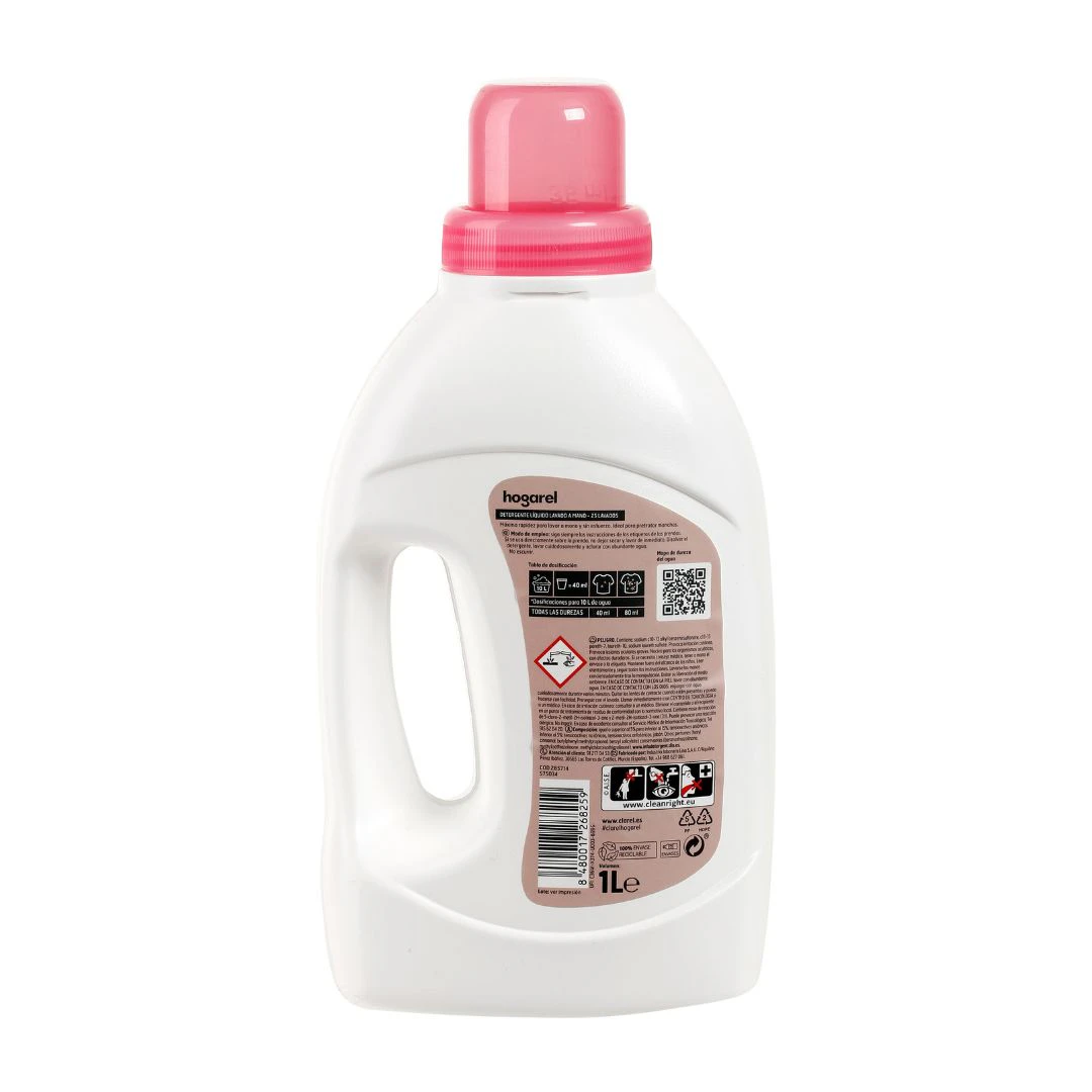 Detergente Líquido A Mano Hogarel 25 Lv