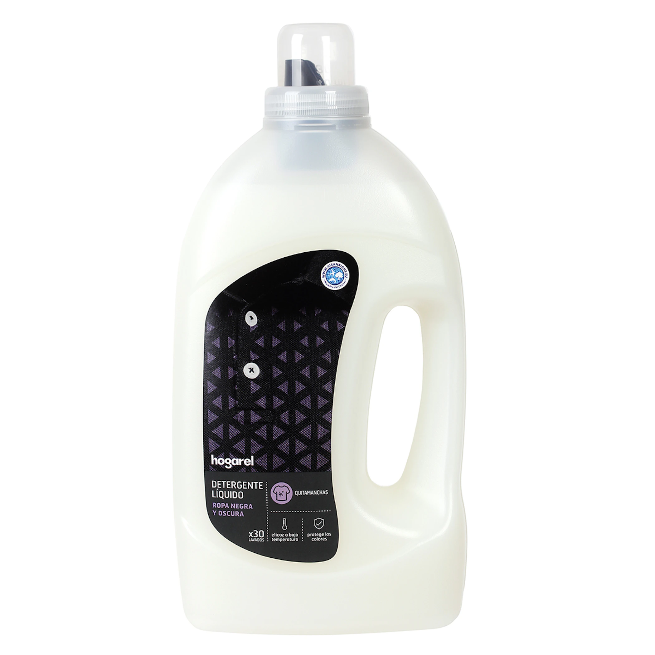 Detergente Líquido Ropa Oscura Hogarel 30 Lv 0