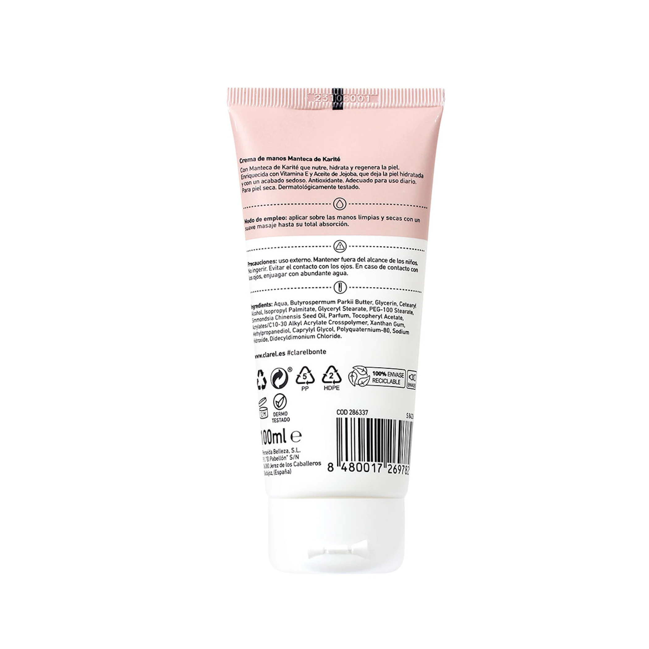 Creme De Mãos Manteiga De Karité Bonté 100Ml