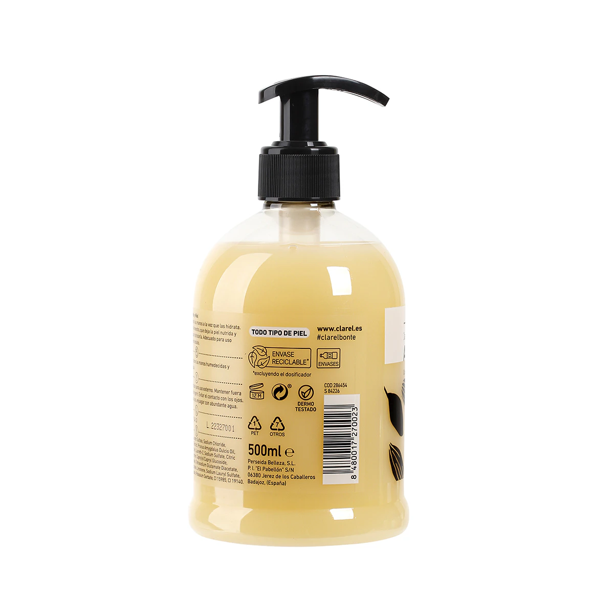 Jabón De Manos Líquido Almendra & Miel Bonté 500Ml