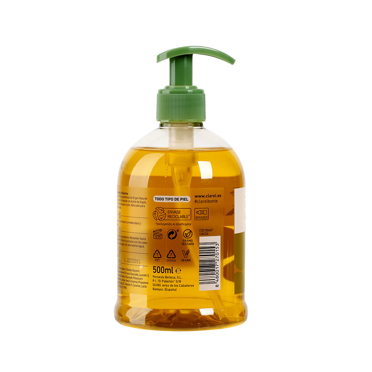 Jabón De Manos Aceite De Argán Y Glicerina Bonté 500Ml