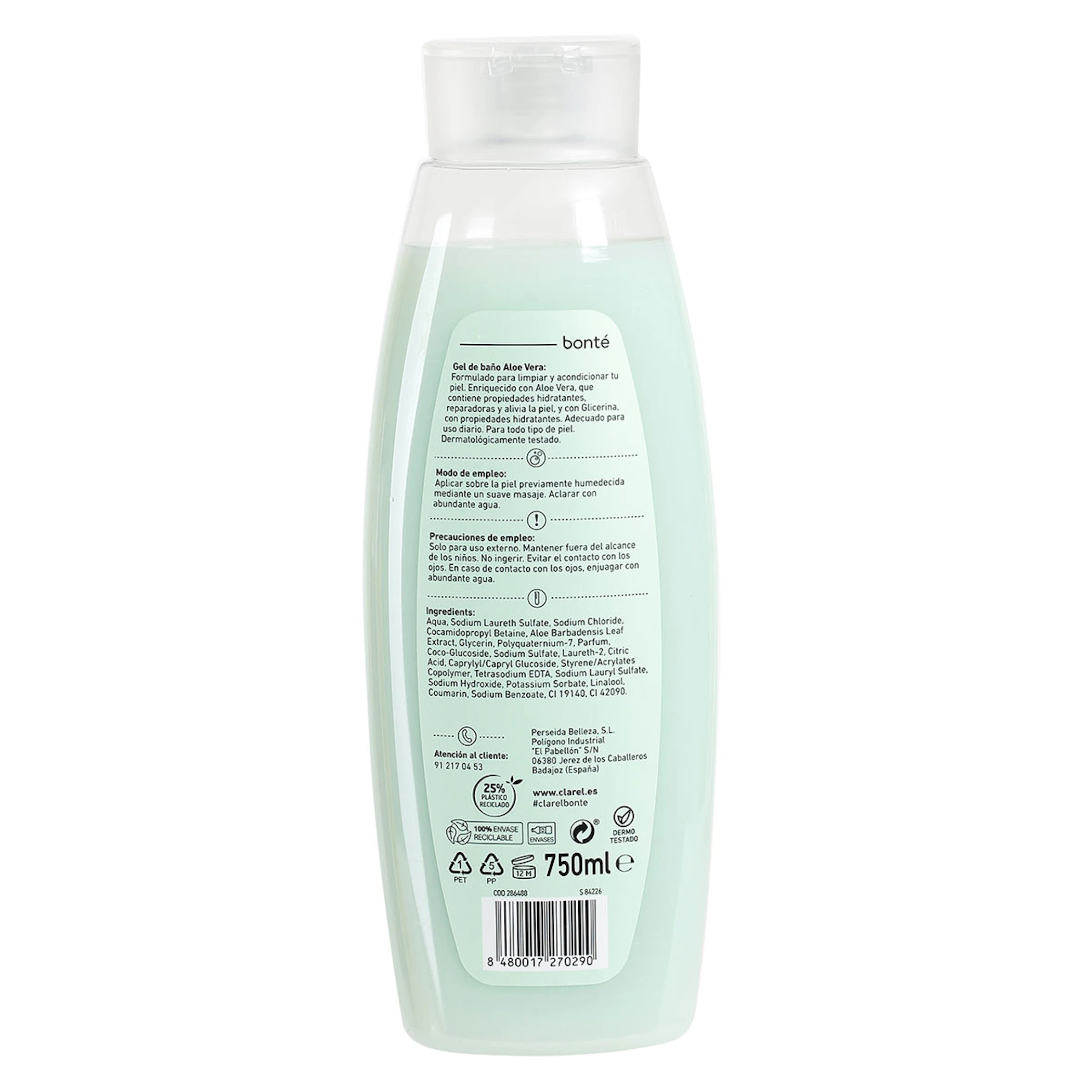 Gel De Ducha Aloe Vera Bonté 750Ml