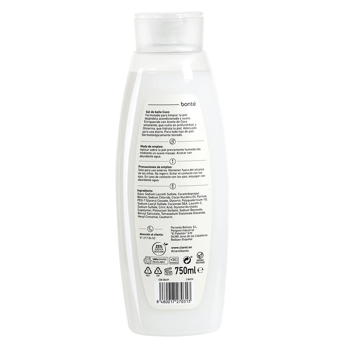 Gel De Ducha Coco Bonté 750Ml
