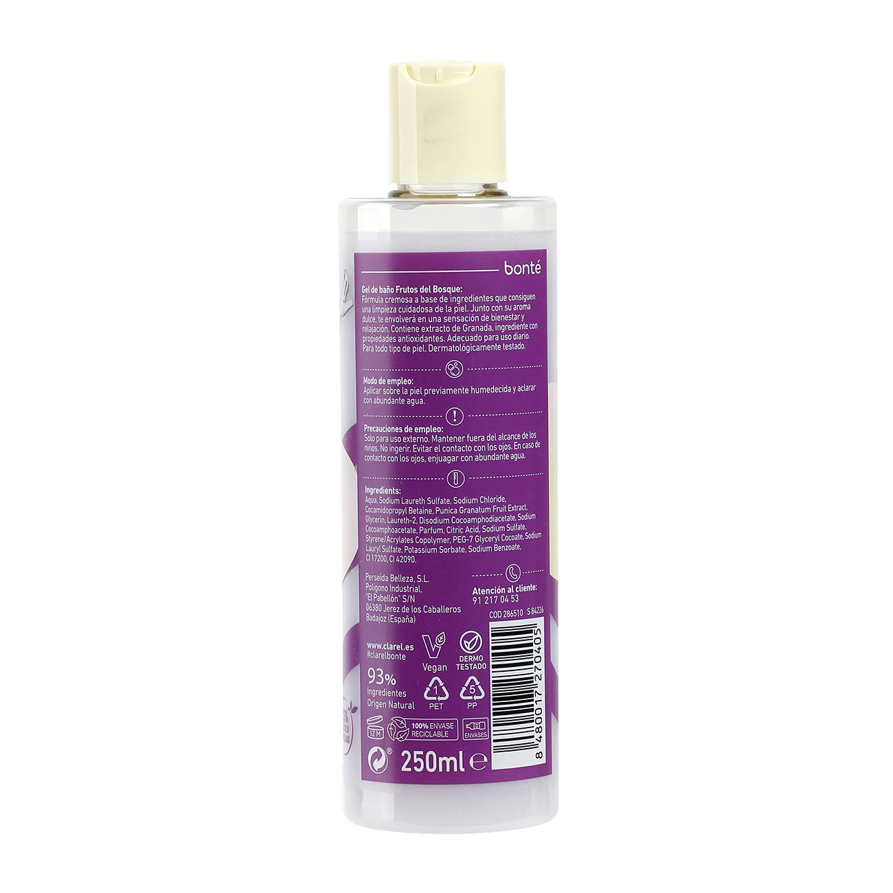 Gel Duche Frutos Silvestres Gourmet Bonté 250Ml