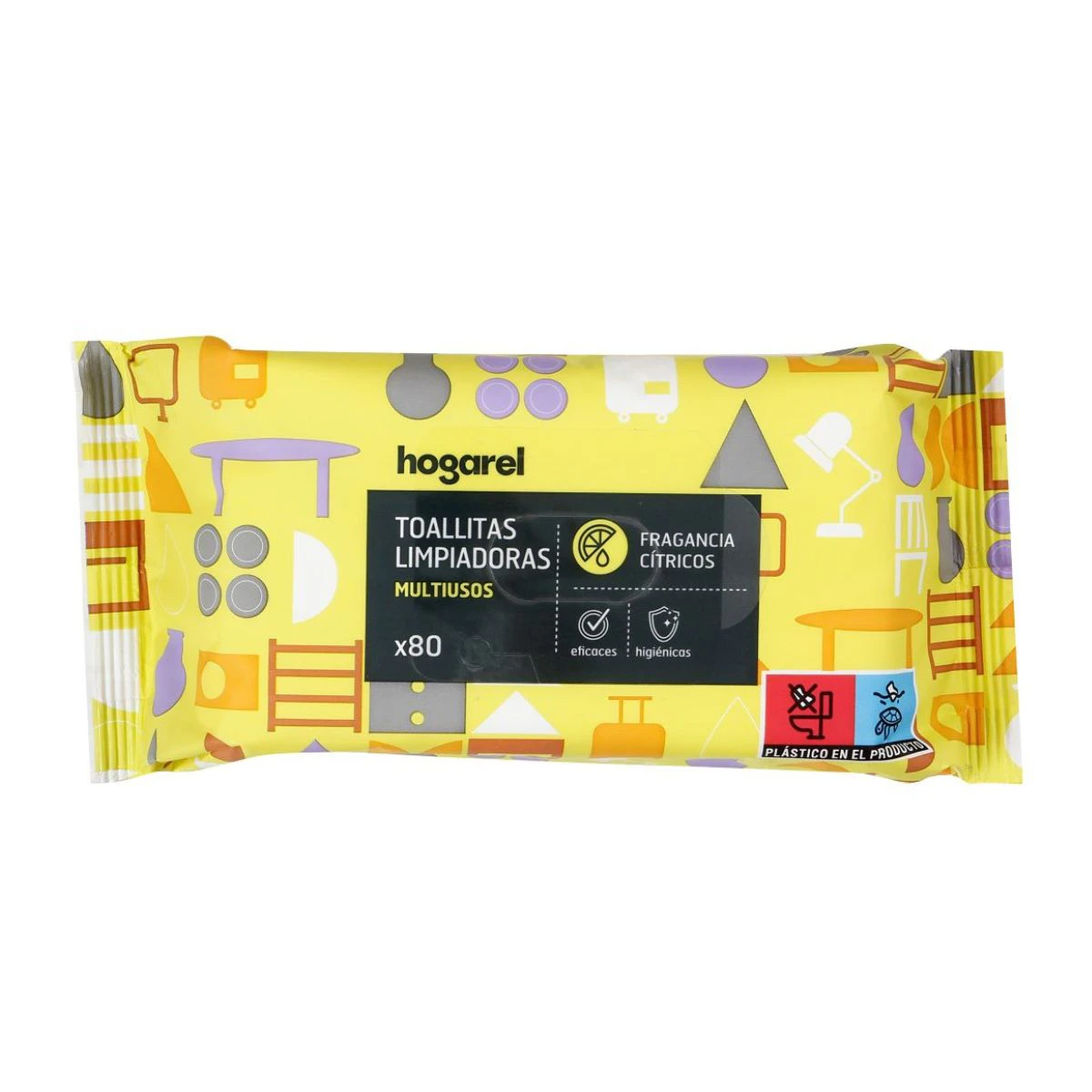 Toallitas Limpiadoras Multiusos Hogarel 80 Uds Toallitas Limpiadoras Multiusos Hogarel 80 Uds 0