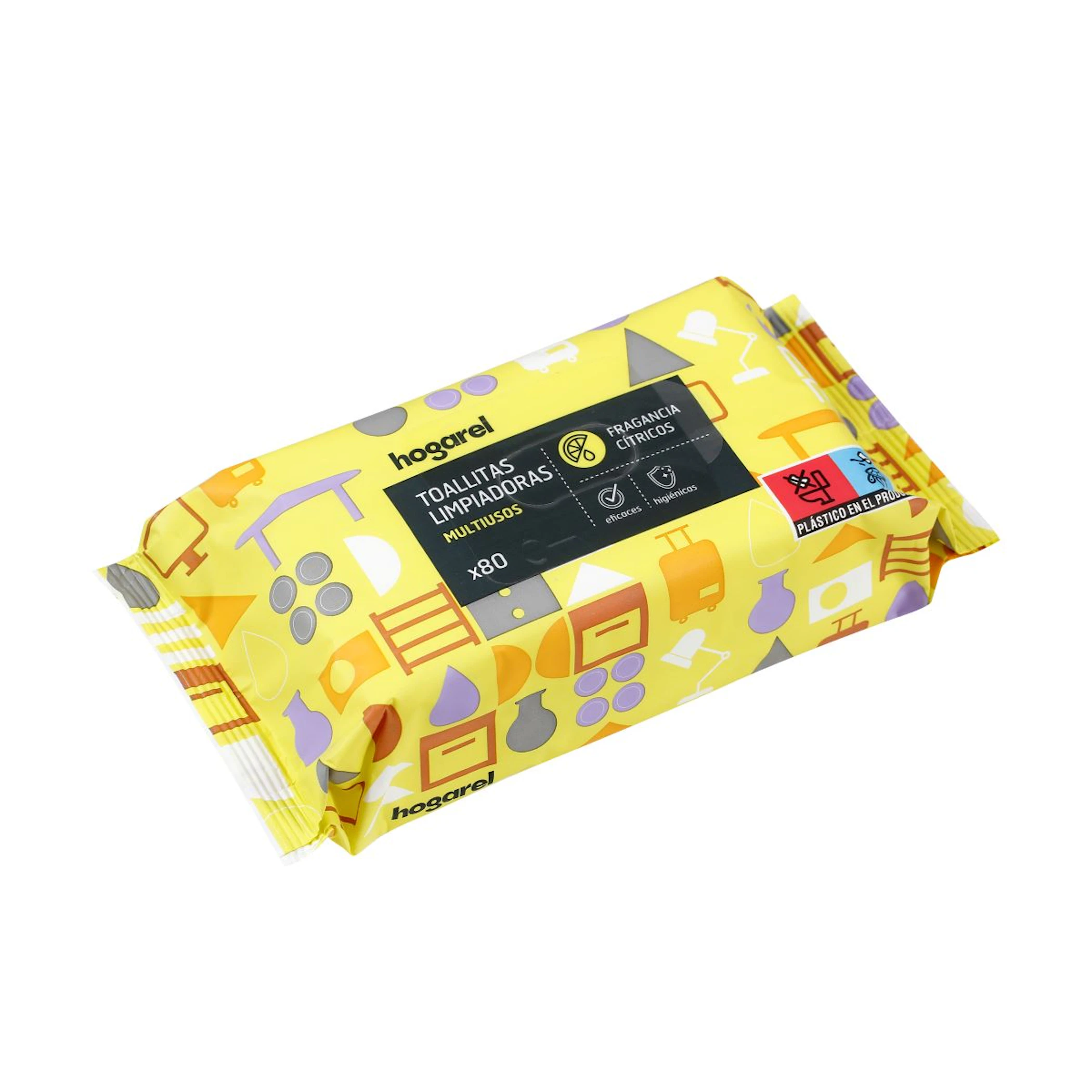 Toallitas Limpiadoras Multiusos Hogarel 80 Uds