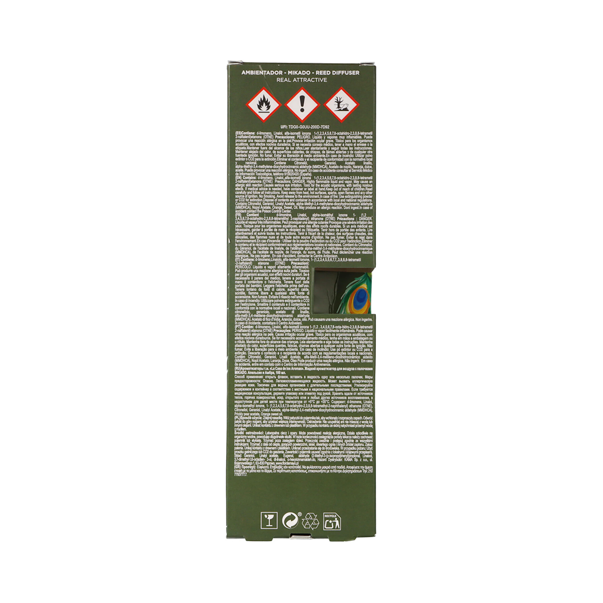 Ambientador Mikado Real Attractive Naranja Y Ámbar La Casa De Los Aromas 100Ml