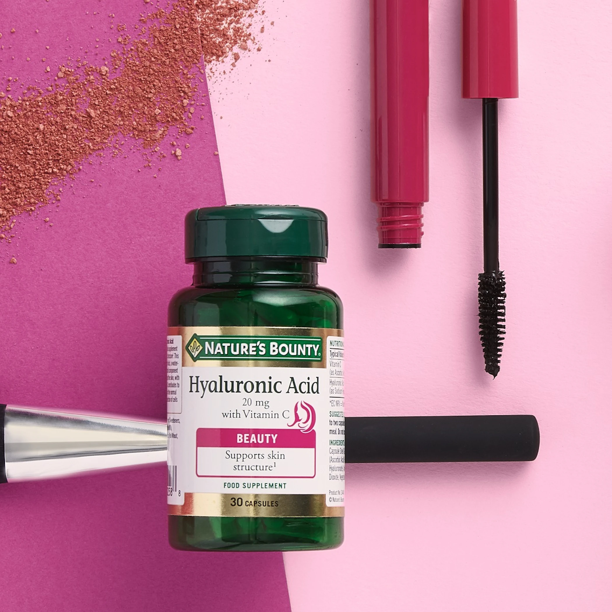Ácido Hialurónico 20 Mg Con Vitamina C Nature's Bounty 30 Cápsulas