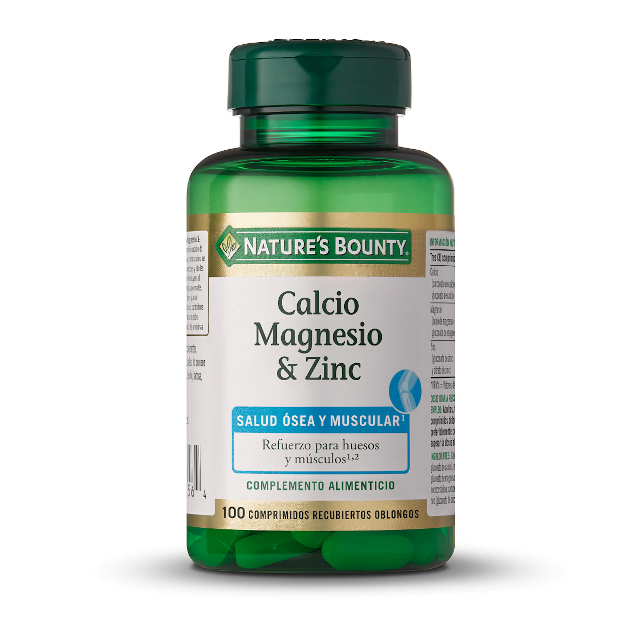 Calcio, Magnesio Y Zinc Nature's Bounty 100 Comprimidos 0