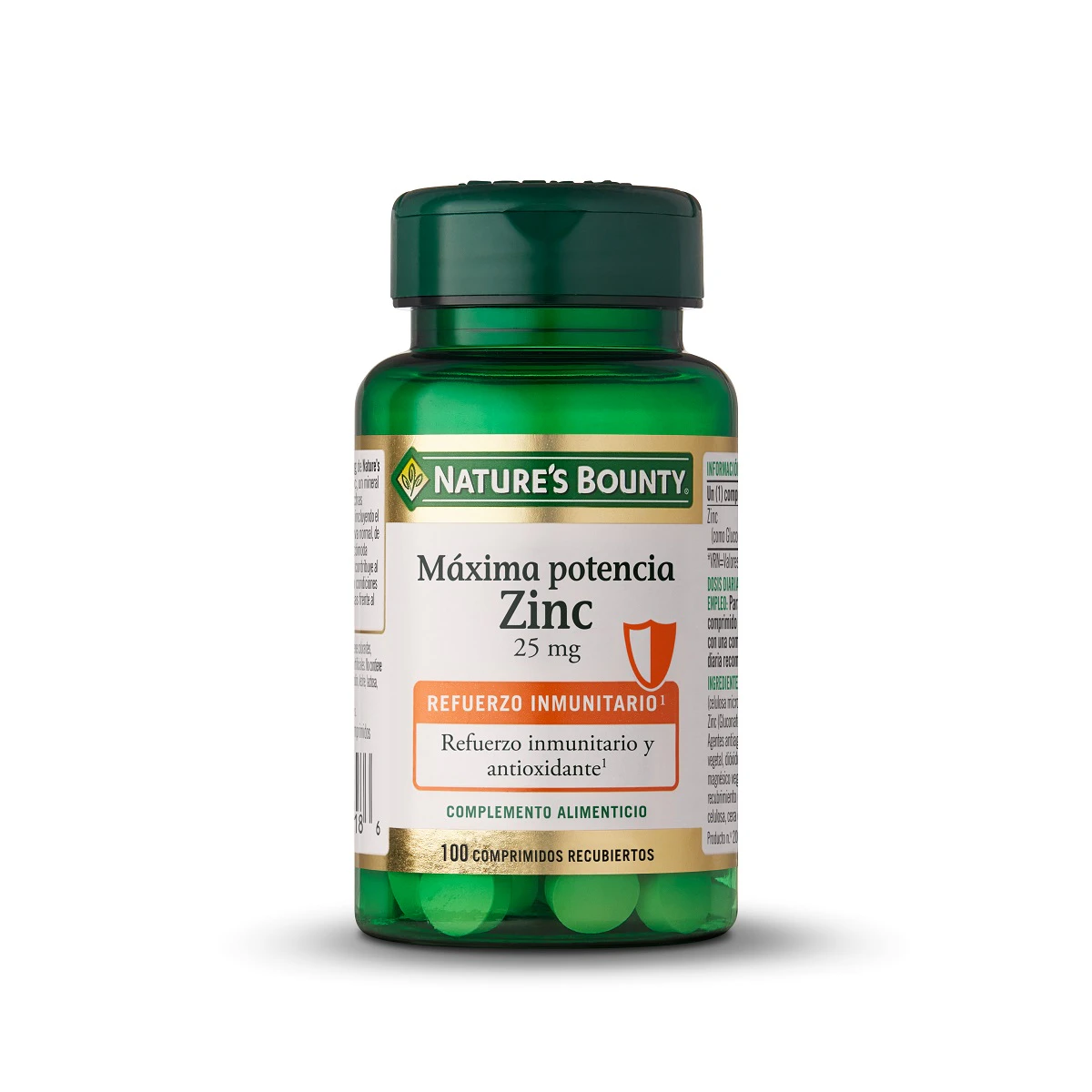 Zinc Máxima Potência 25 Mg Nature's Bounty 100 Comprimidos Zinc Máxima Potência 25 Mg Nature's Bounty 100 Comprimidos 0