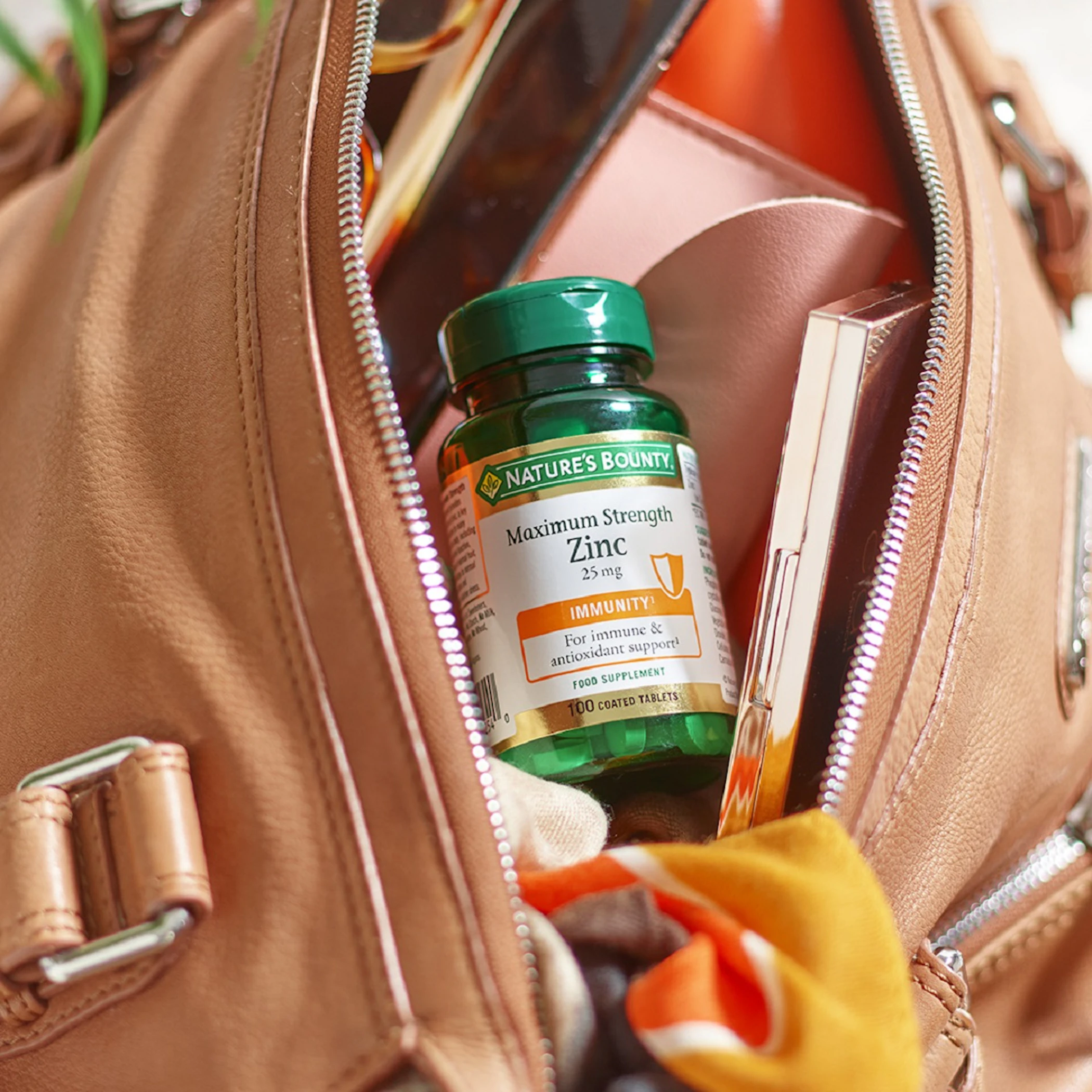 Zinc Máxima Potencia 25 Mg Nature's Bounty 100 Comprimidos