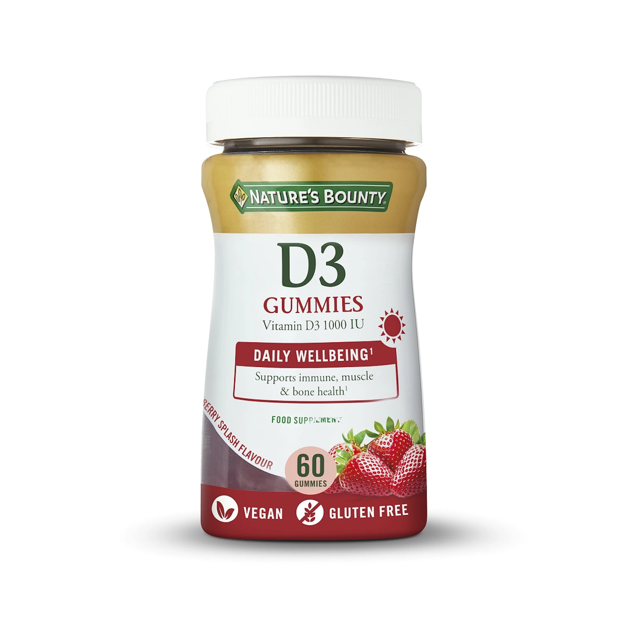 Gominolas Vitamina D3 1000 UI Nature's Bounty 60 Uds 0
