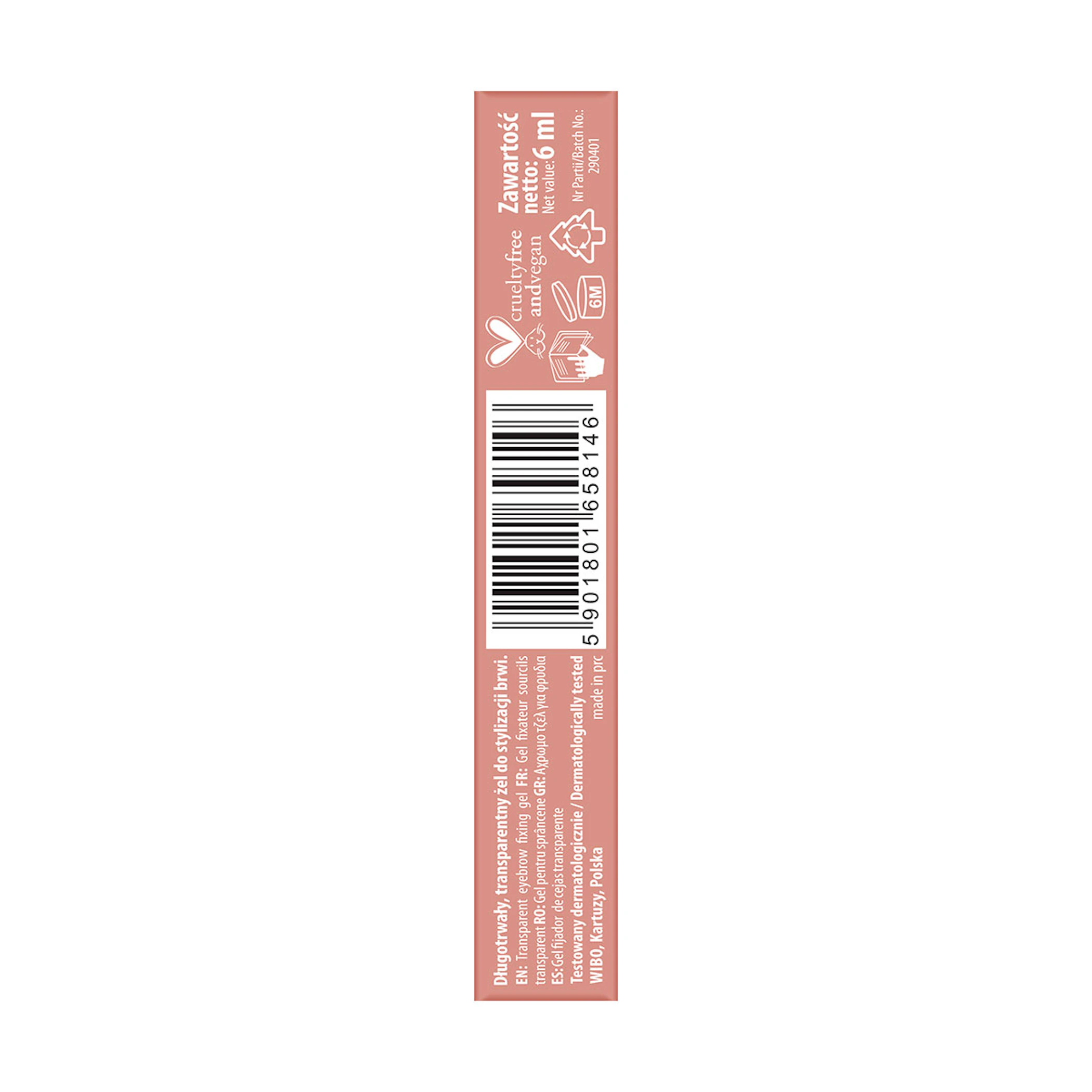Gel Fijador De Cejas Transparente NAM