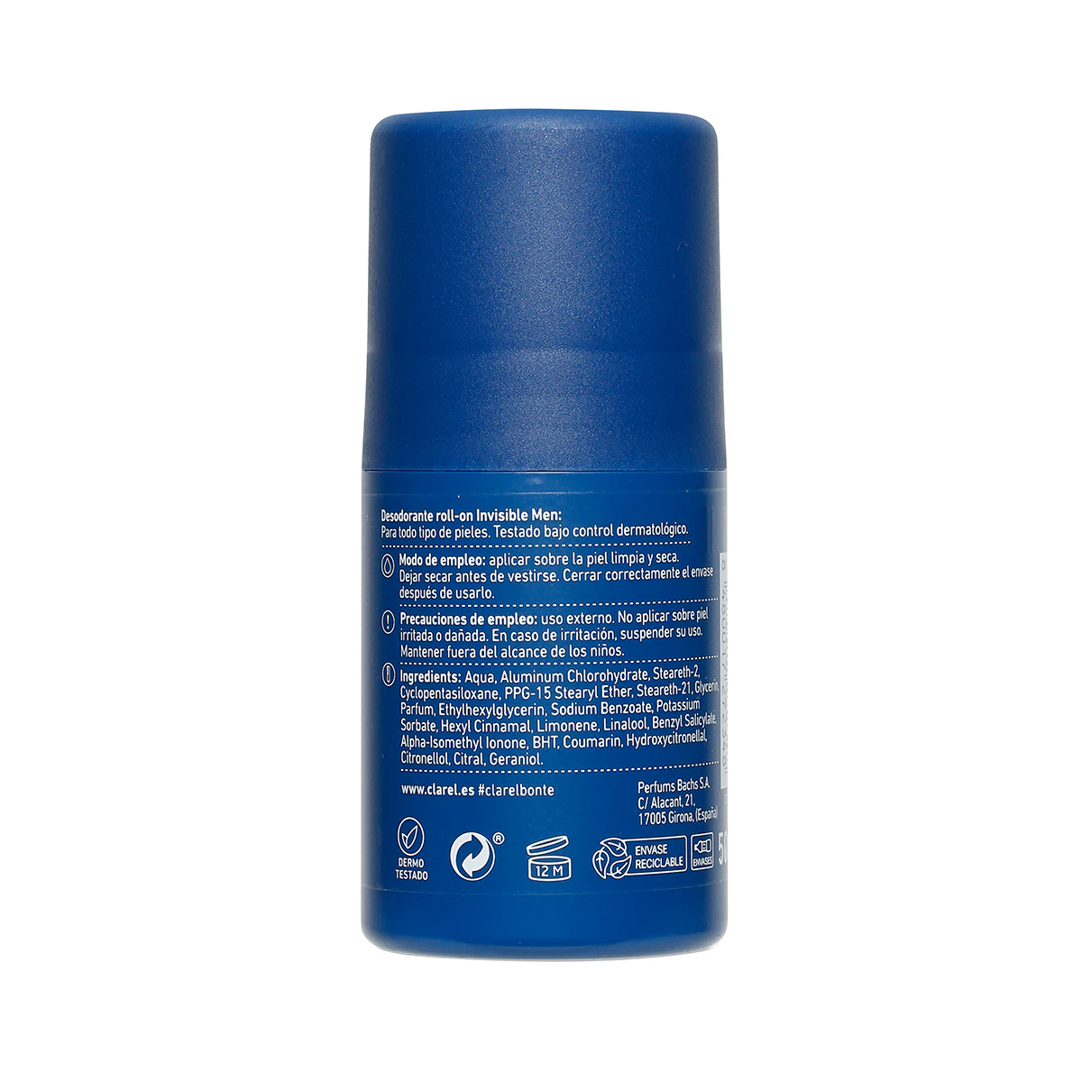 Desodorante Roll-On Invisible Men Bonté 50Ml