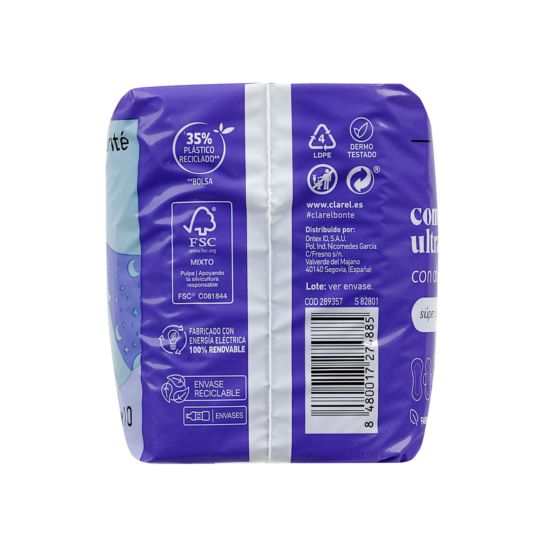 Compresas Ultra Alas Noche Bonté 10 Uds