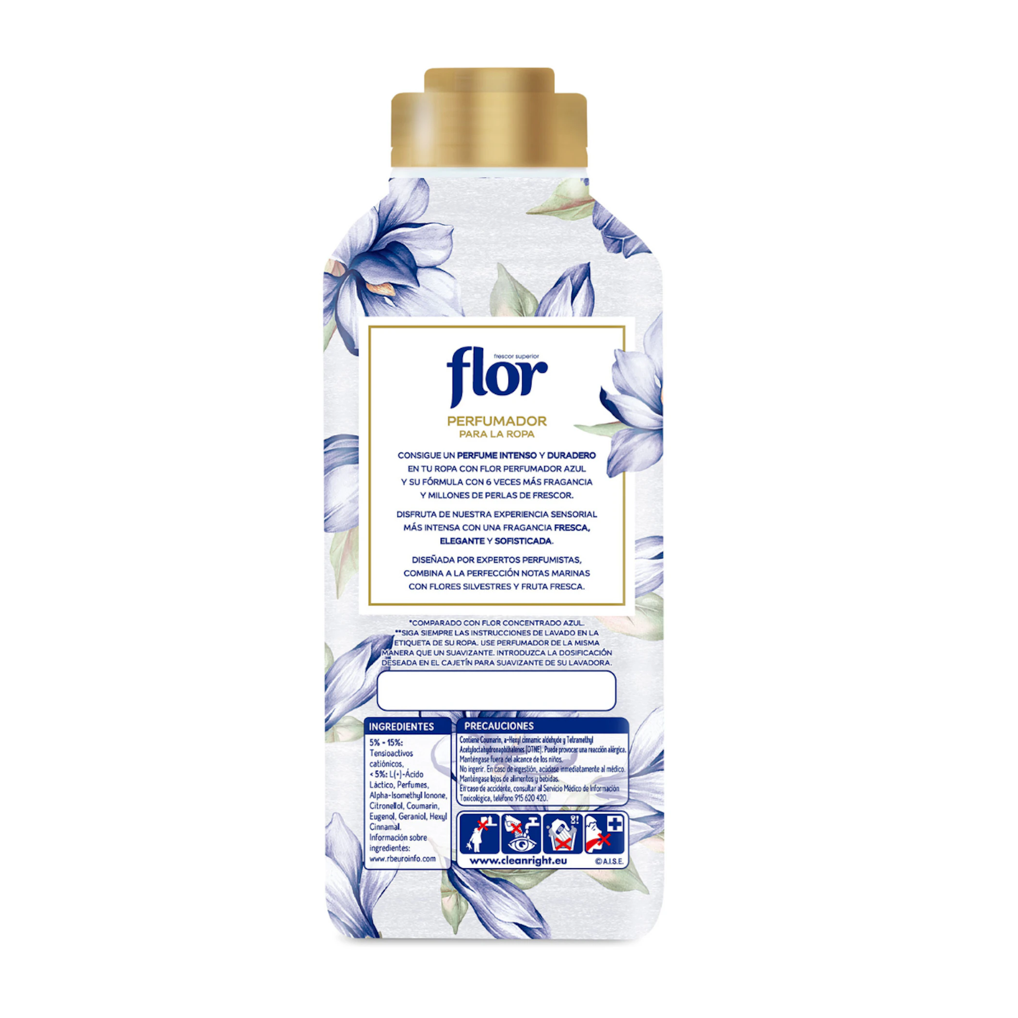 Perfumador De Roupa Azul Flor 720Ml