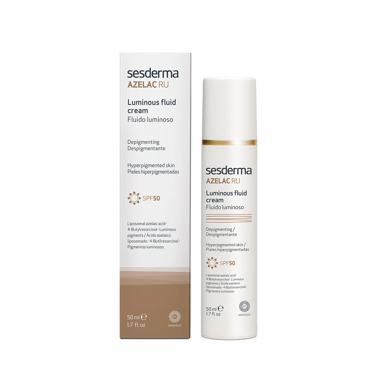 Fluido Luminoso Azelac Ru SPF 50 Sesderma 50Ml Fluido Luminoso Azelac Ru SPF 50 Sesderma 50Ml 0