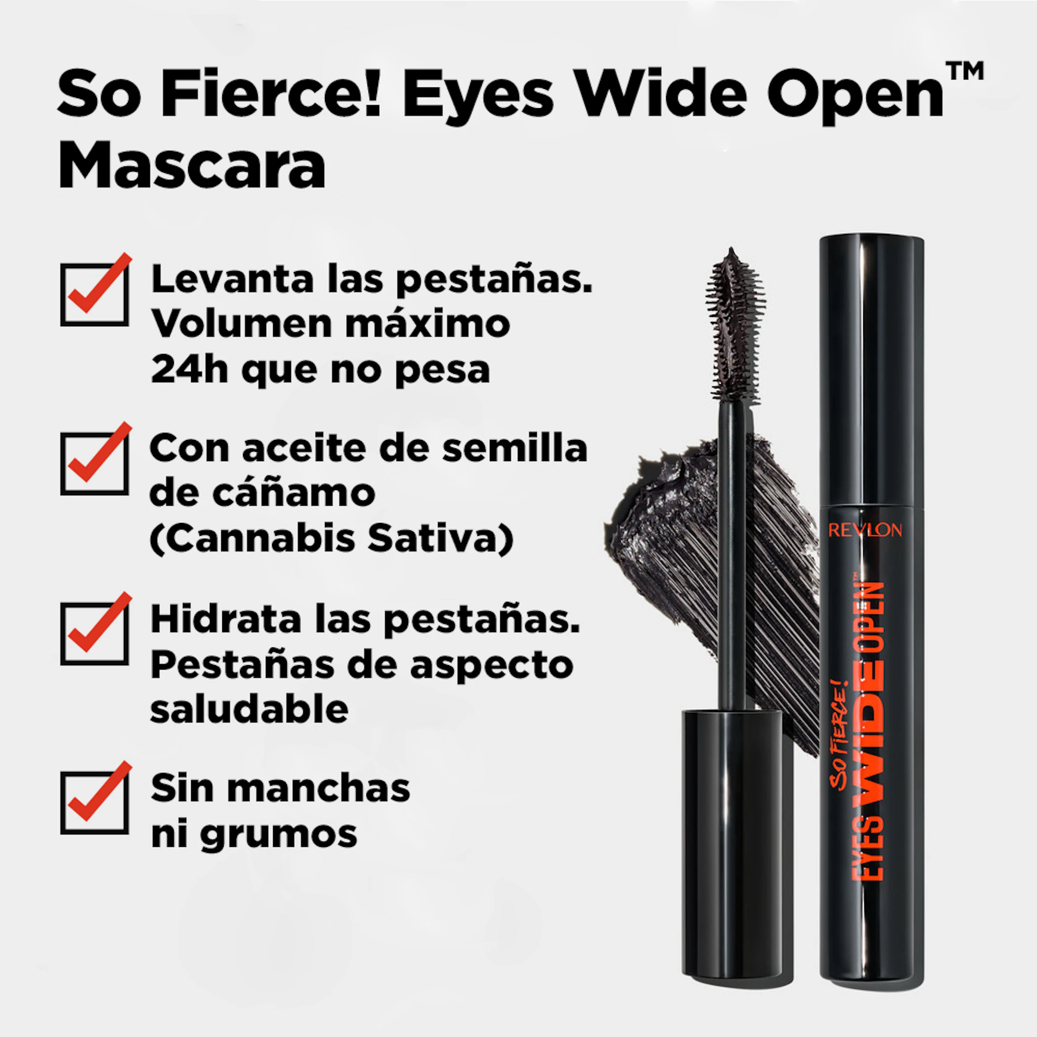 Máscara De Pestañas So Fierce Eyes Wide Open Revlon