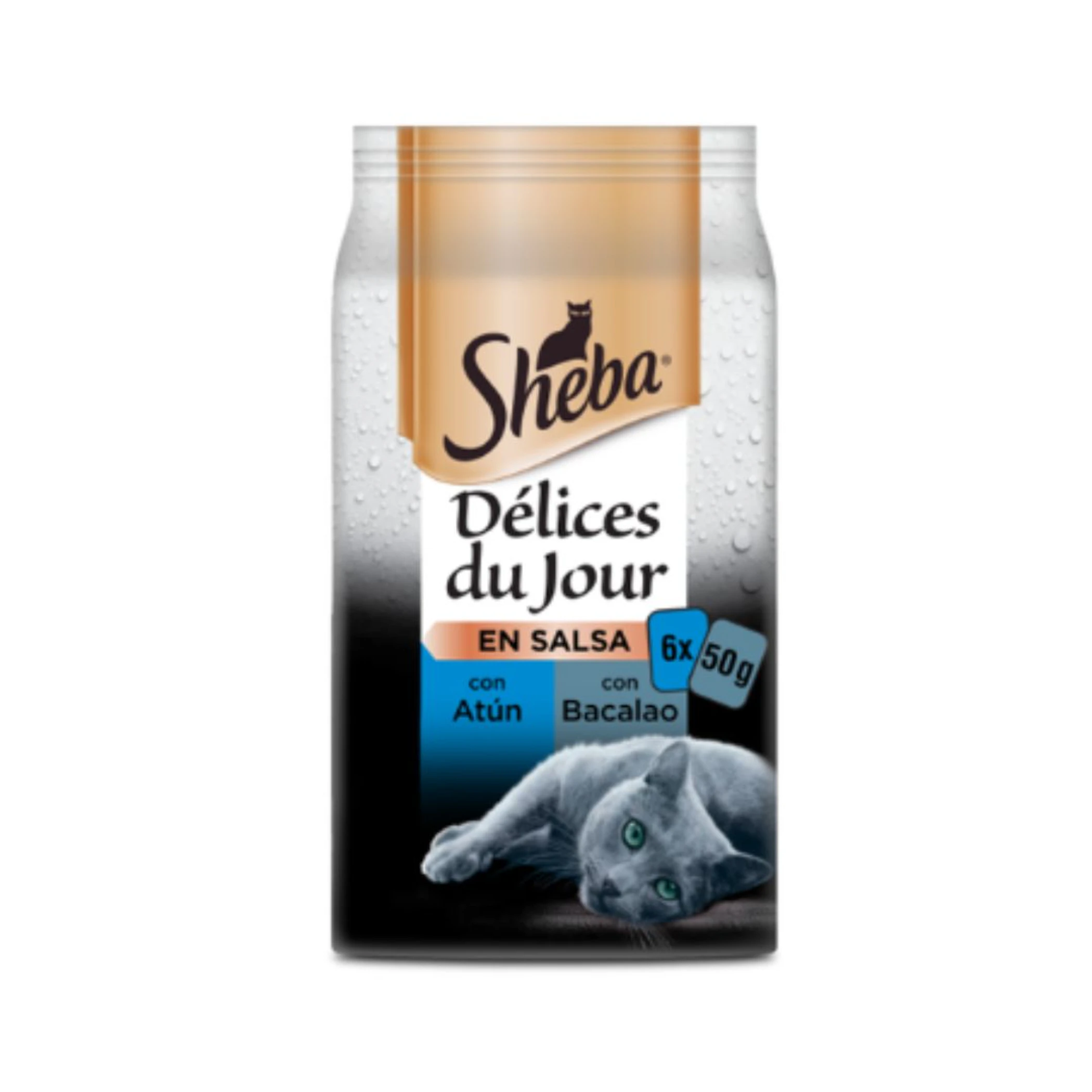 Comida Húmeda Gatos Pescado En Salsa Sheba 6x50Gr