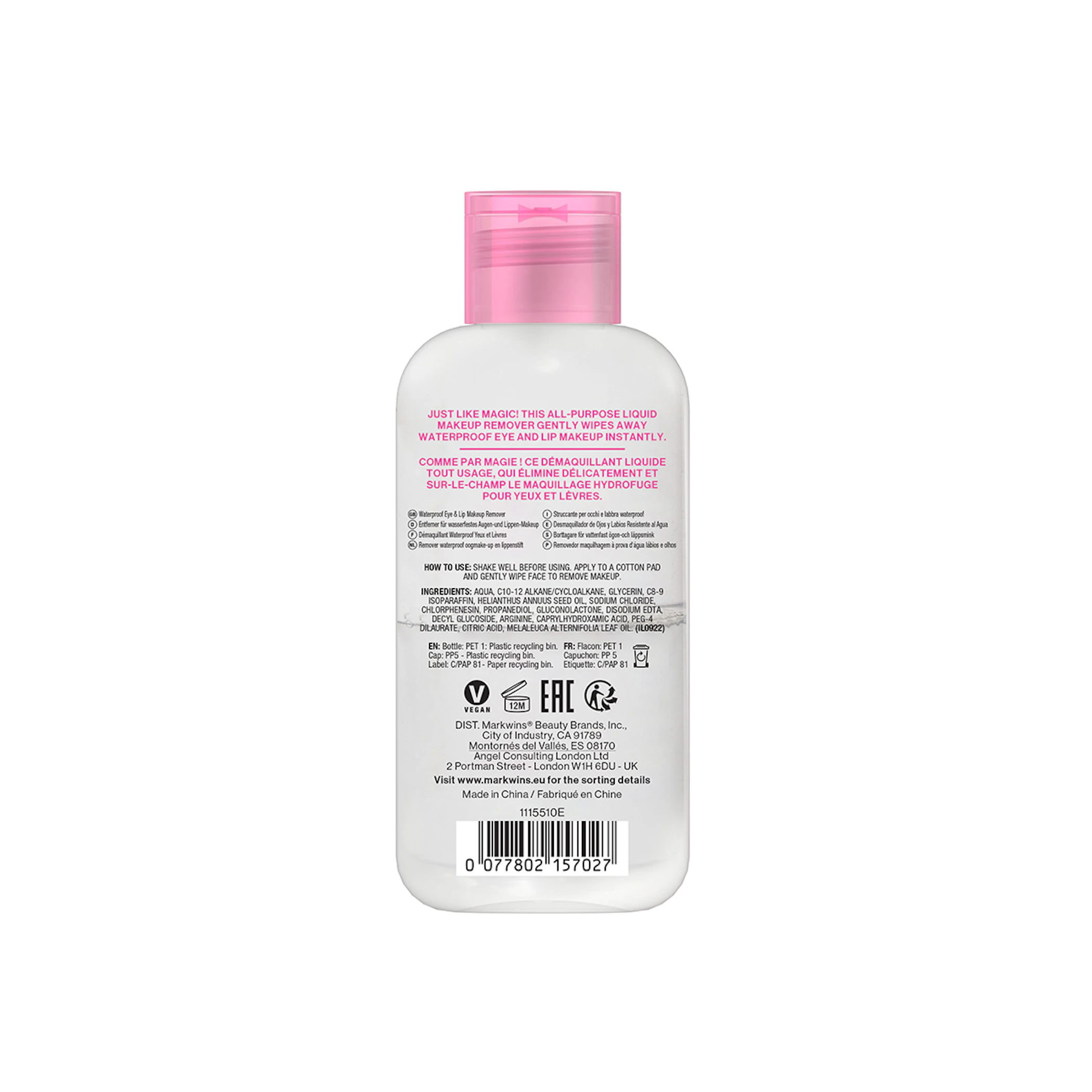Desmaquillante De Ojos Ta-Da Eraser Waterproof Wet N Wild 130Ml