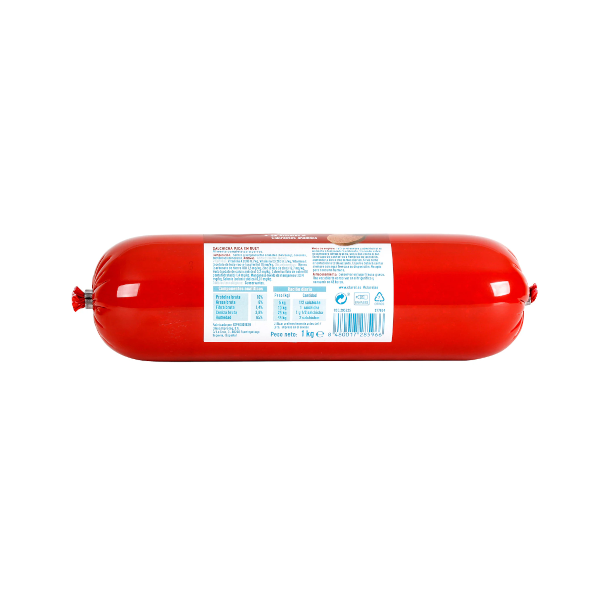 Salchicha Perros Sabor Buey AS 1Kg