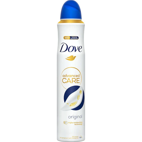 Desodorante original DOVE ADVANCE, spray 200 ml