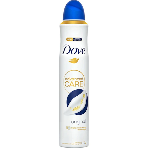 Desodorante original DOVE ADVANCE, spray 200 ml
