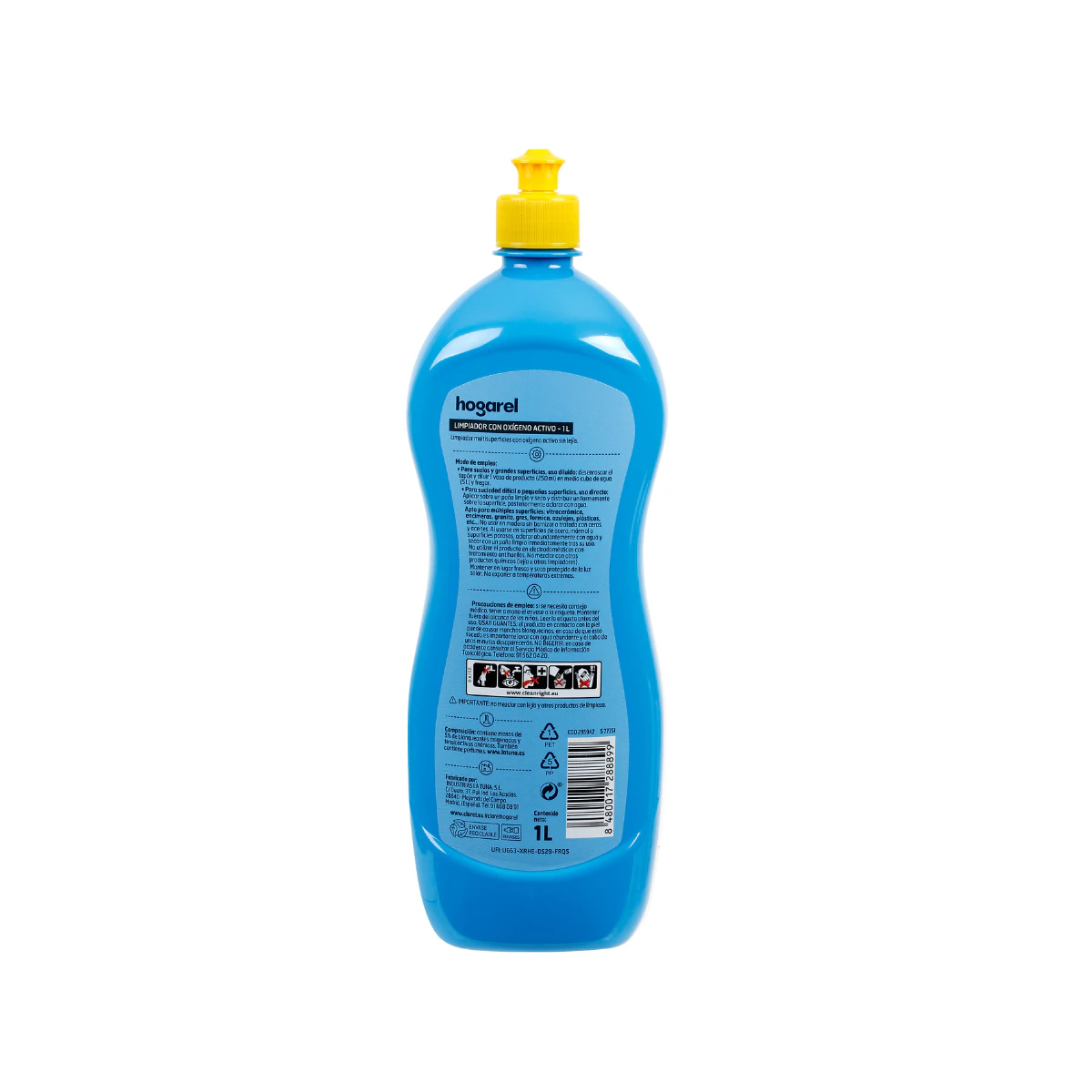 Limpiador Multisuperficies Con Oxígeno Activo Hogarel 1 L