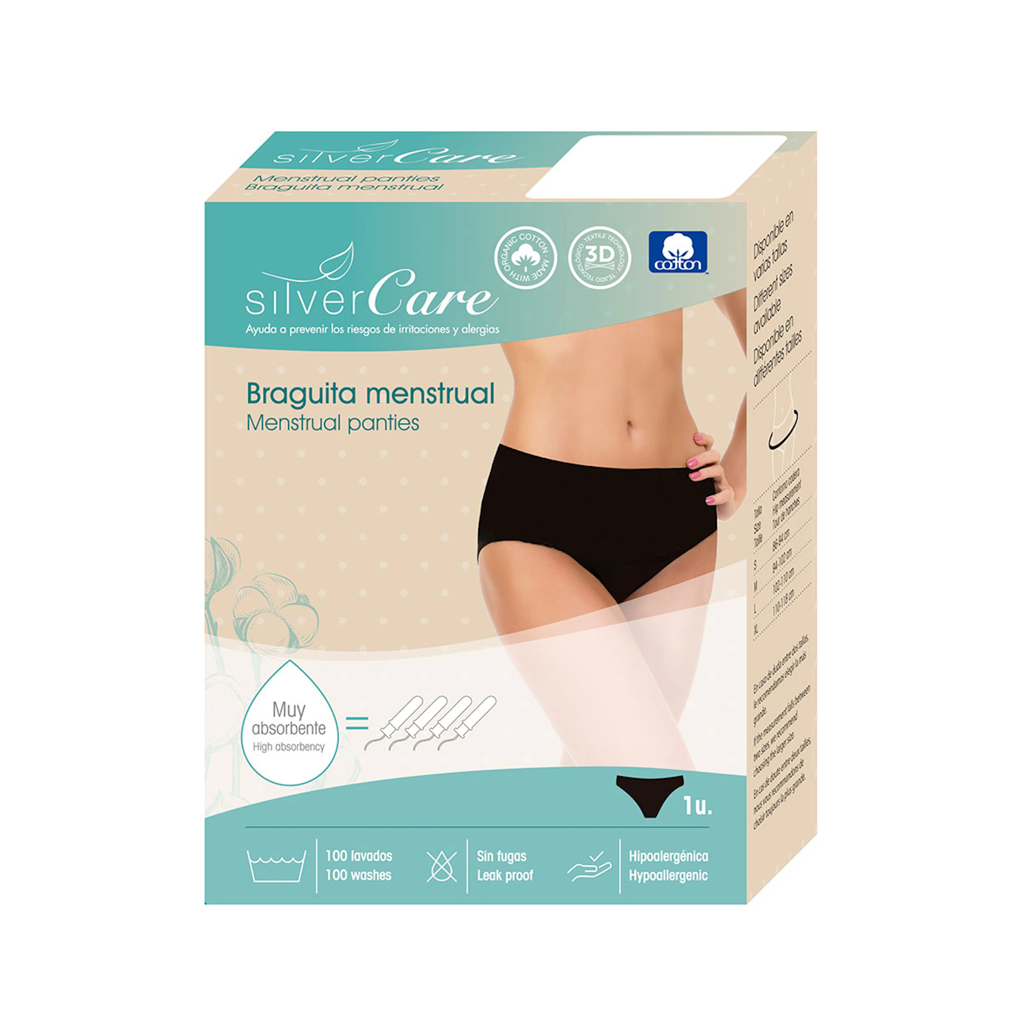 Braguita Menstrual Tamanho S Silvercare 0